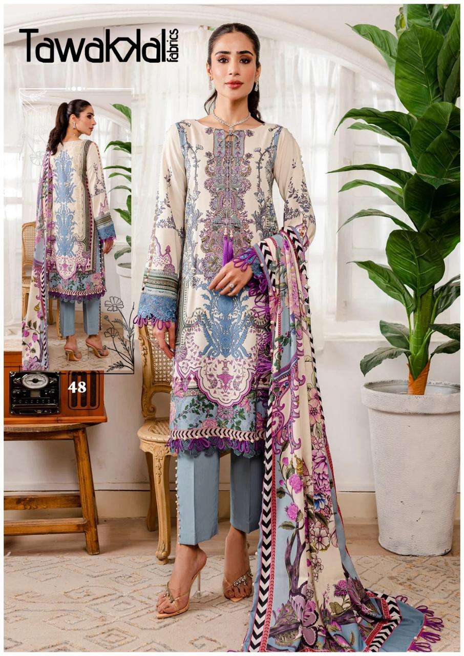 Tawakkal Mehroz Vol 5 Dress Materilas Wholesale catalog