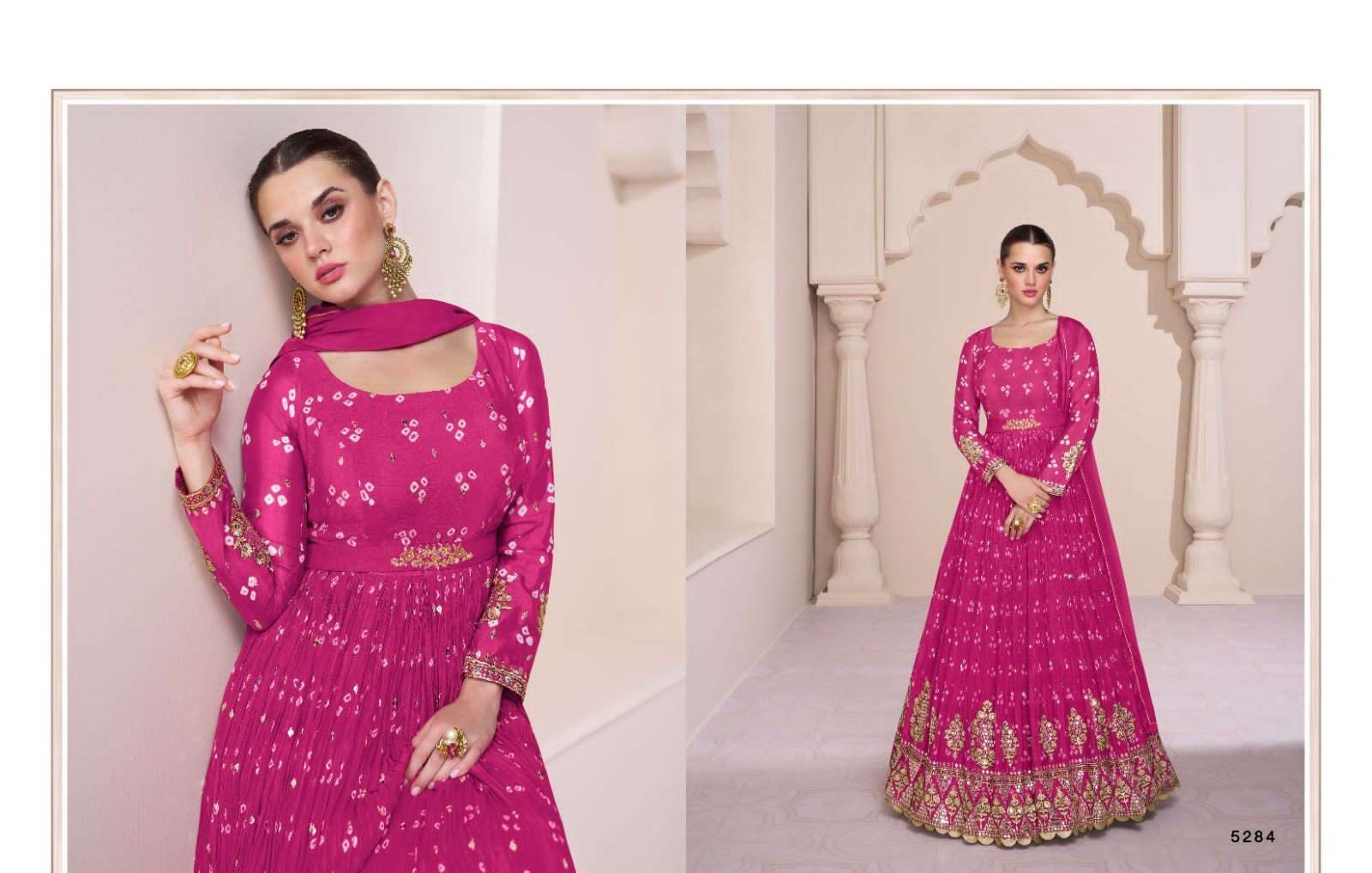 Vartika 5283 To 5285 Real Georgette Salwar Kameez Wholesale catalog