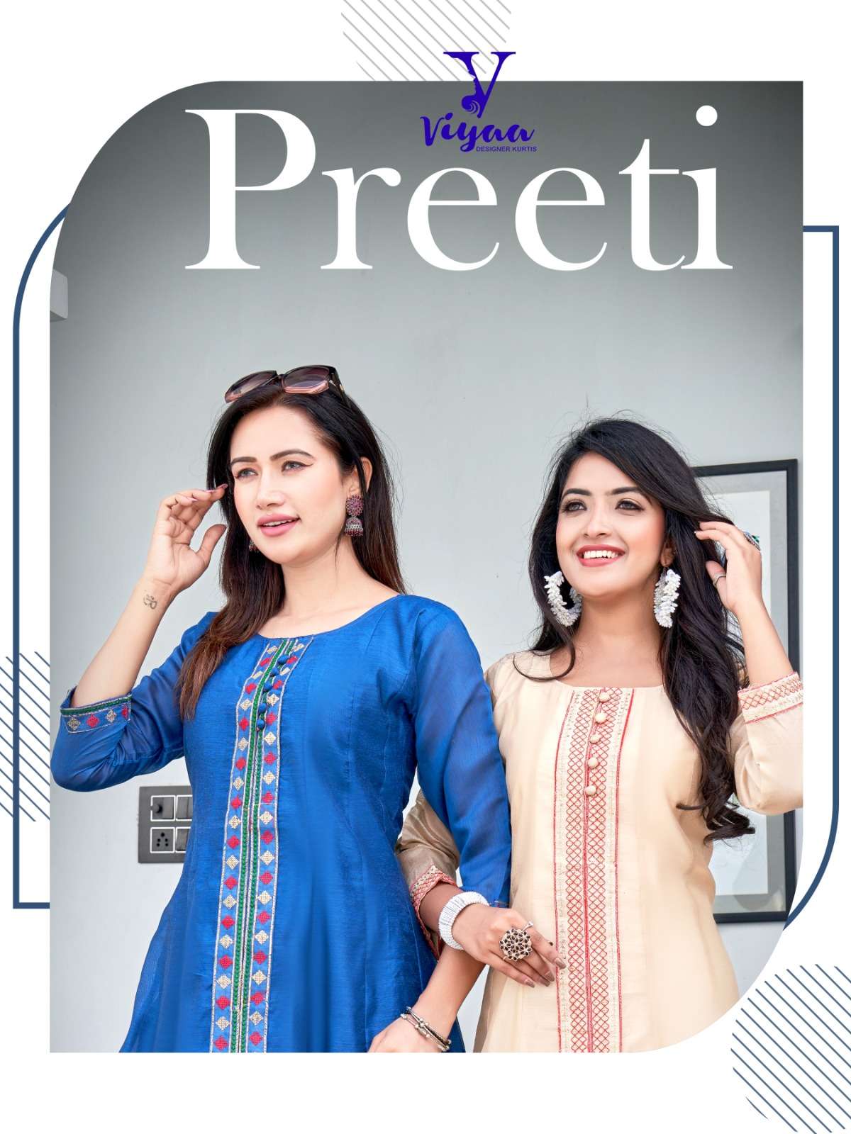 VIYAA DESIGNER PREETI Kurti Wholesale catalog