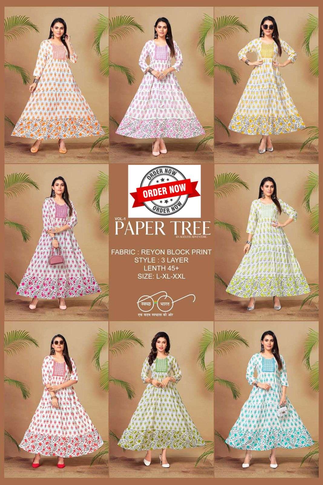 WHITE PAPER TREE VOL.1 Kurti Wholesale catalog