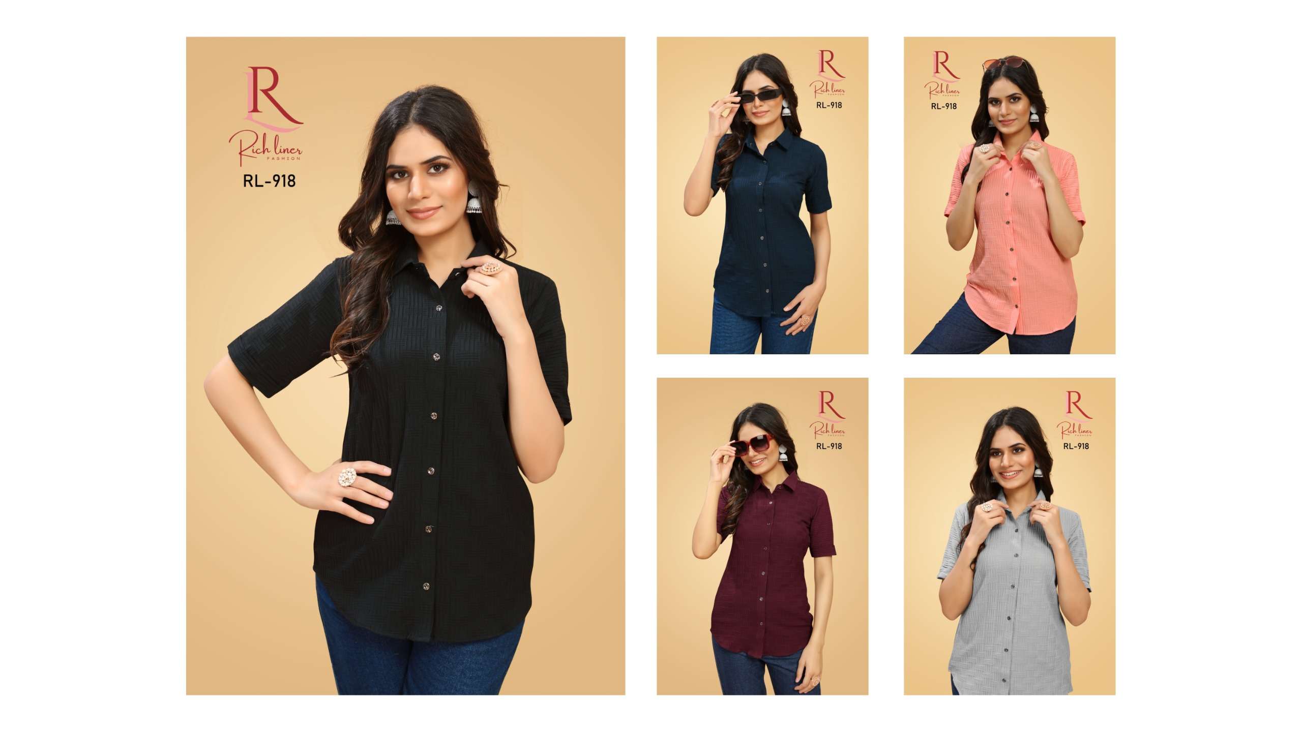 WOMEN VISCOSE COTTON BUBBLE SHIRT Wholesale catalog