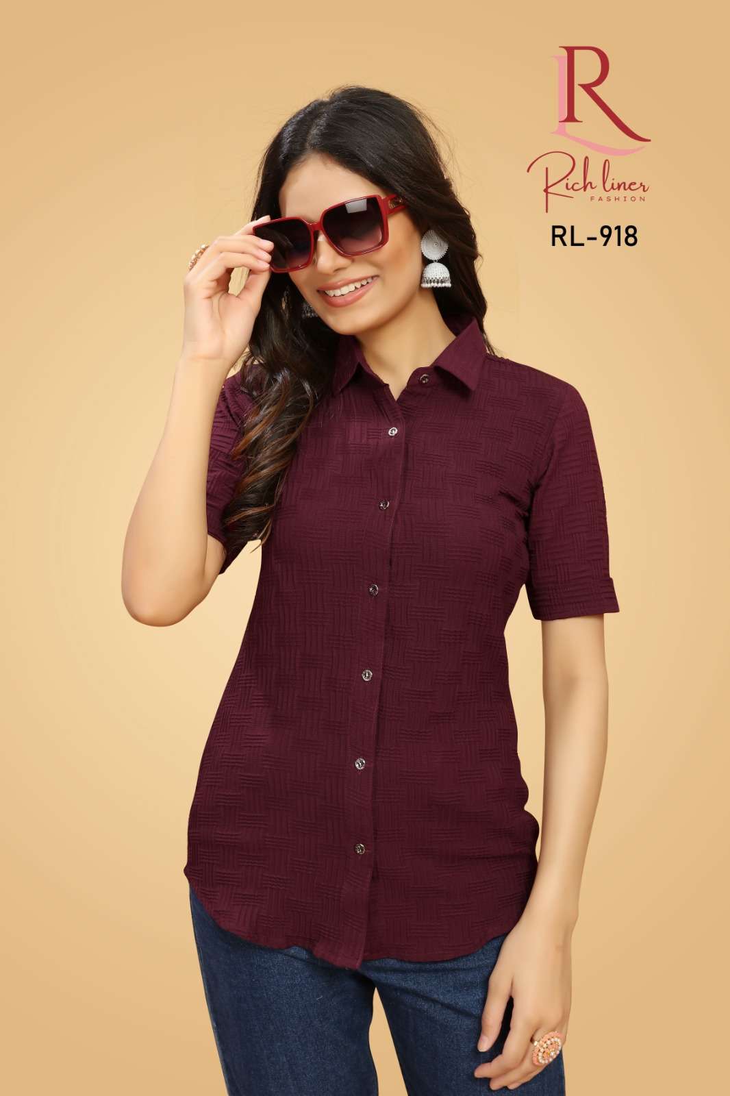 WOMEN VISCOSE COTTON BUBBLE SHIRT Wholesale catalog