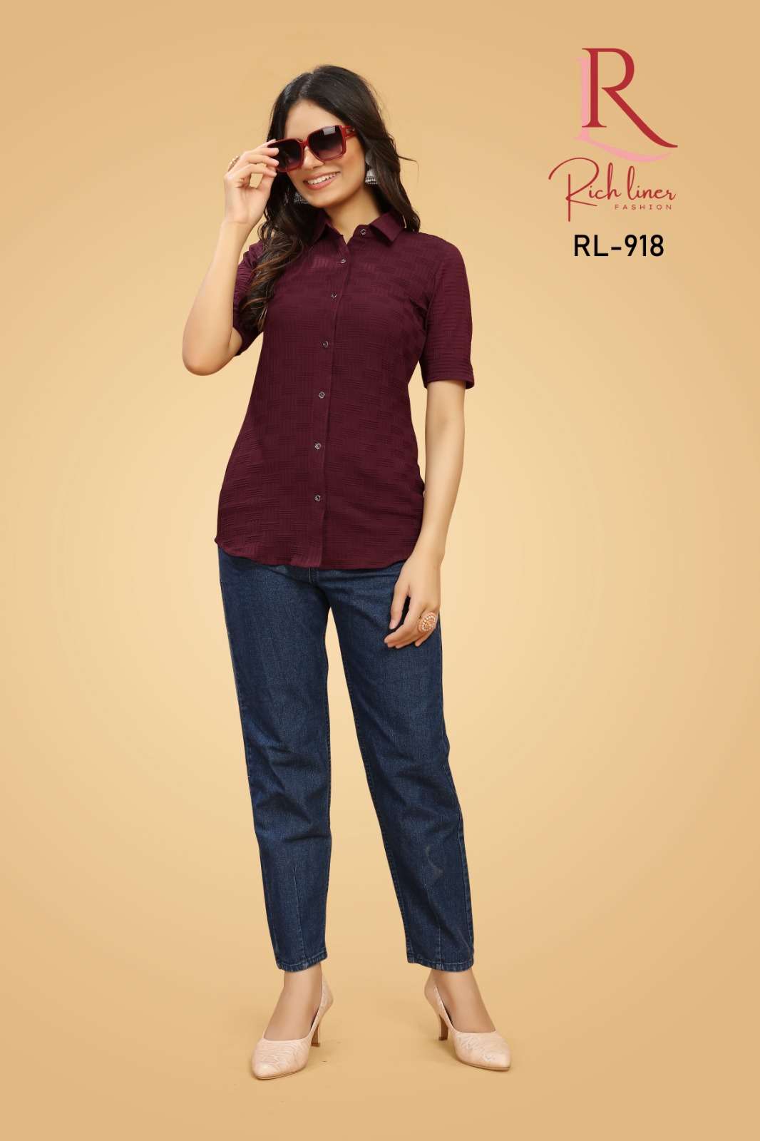 WOMEN VISCOSE COTTON BUBBLE SHIRT Wholesale catalog