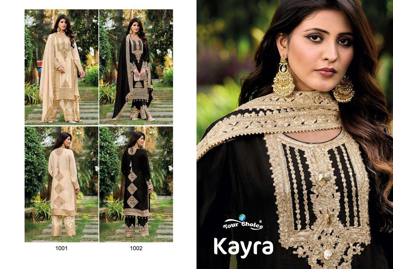Your Choice Kayra Chinnon Designer Salwar Suits Wholesale catalog