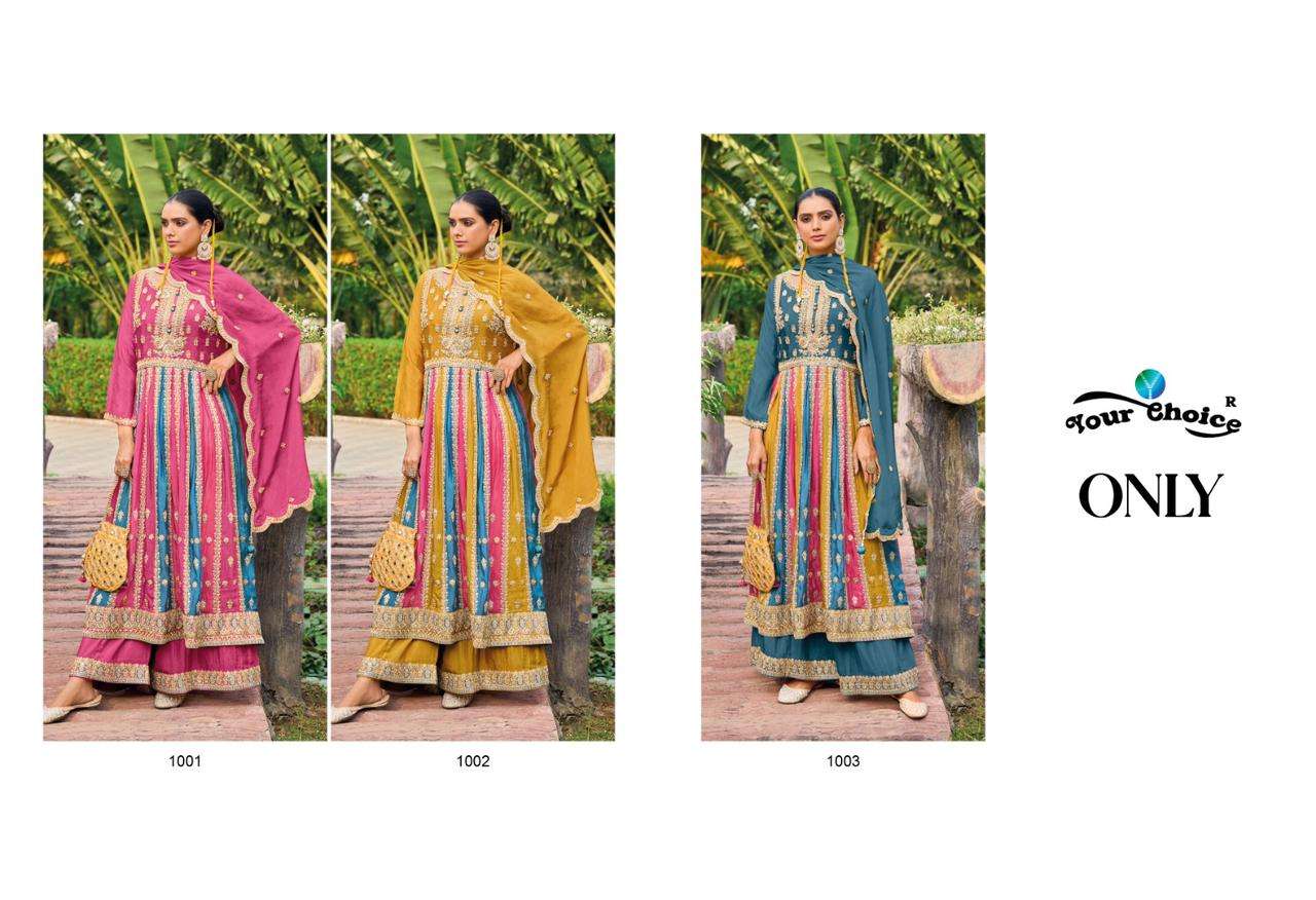 Your Choice Only Chinon Salwar Kameez Wholesale catalog