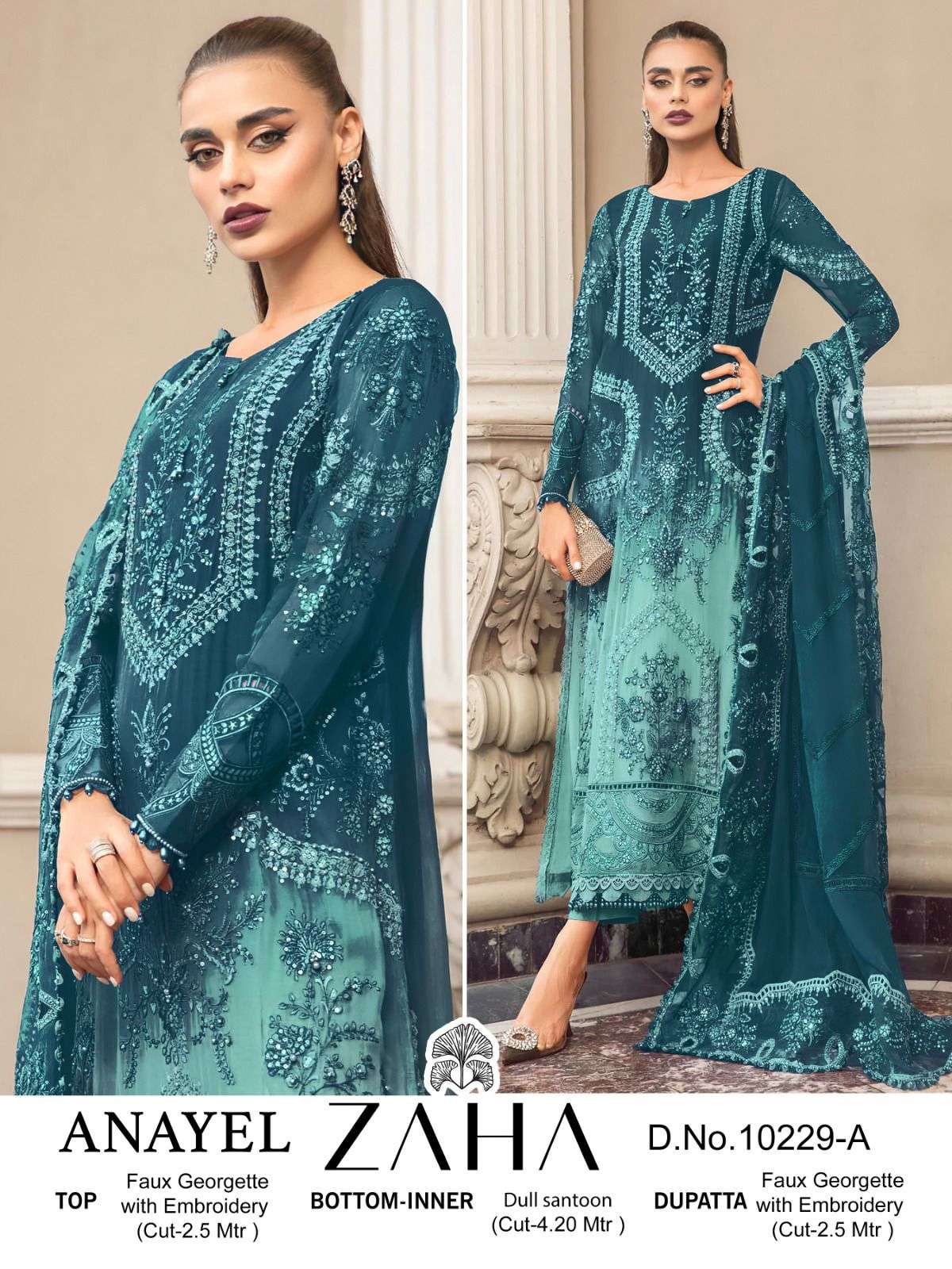 Zaha Anayel Vol 1 Salwar Suits Wholesale catalog