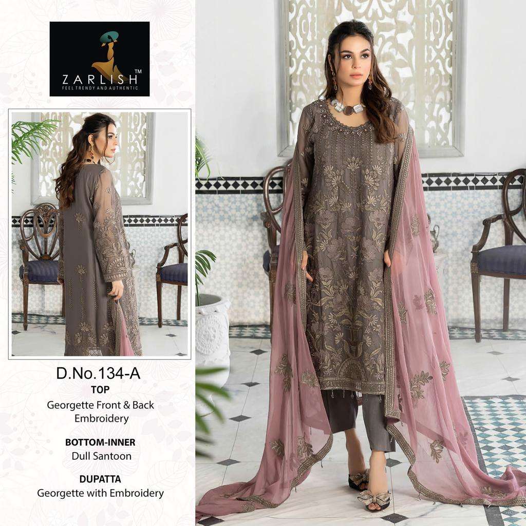 Zarlish Pakistani With And Without Patch Work Suit -Dress Material -Wholesale Catalog