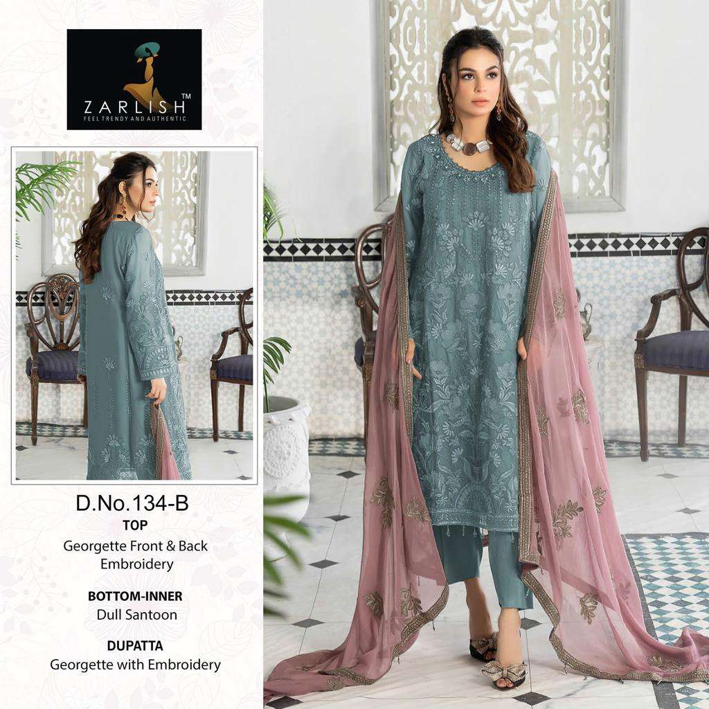 Zarlish Pakistani With And Without Patch Work Suit -Dress Material -Wholesale Catalog