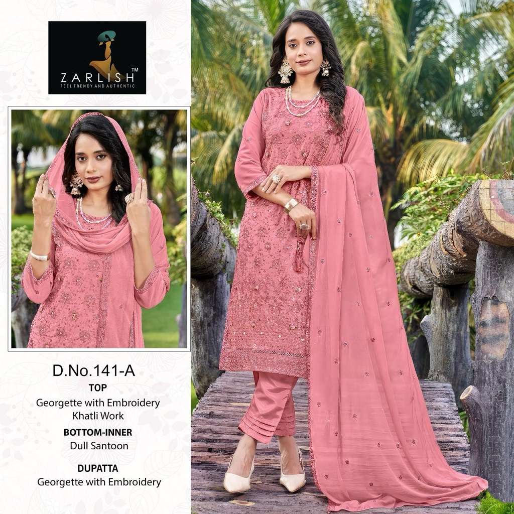 Zarlish Pakistani With And Without Patch Work Suit -Dress Material -Wholesale Catalog