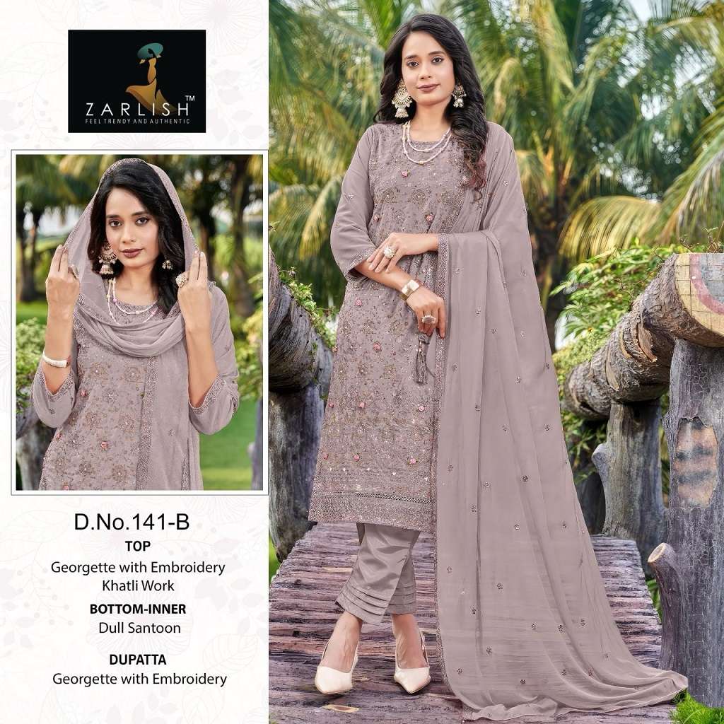 Zarlish Pakistani With And Without Patch Work Suit -Dress Material -Wholesale Catalog