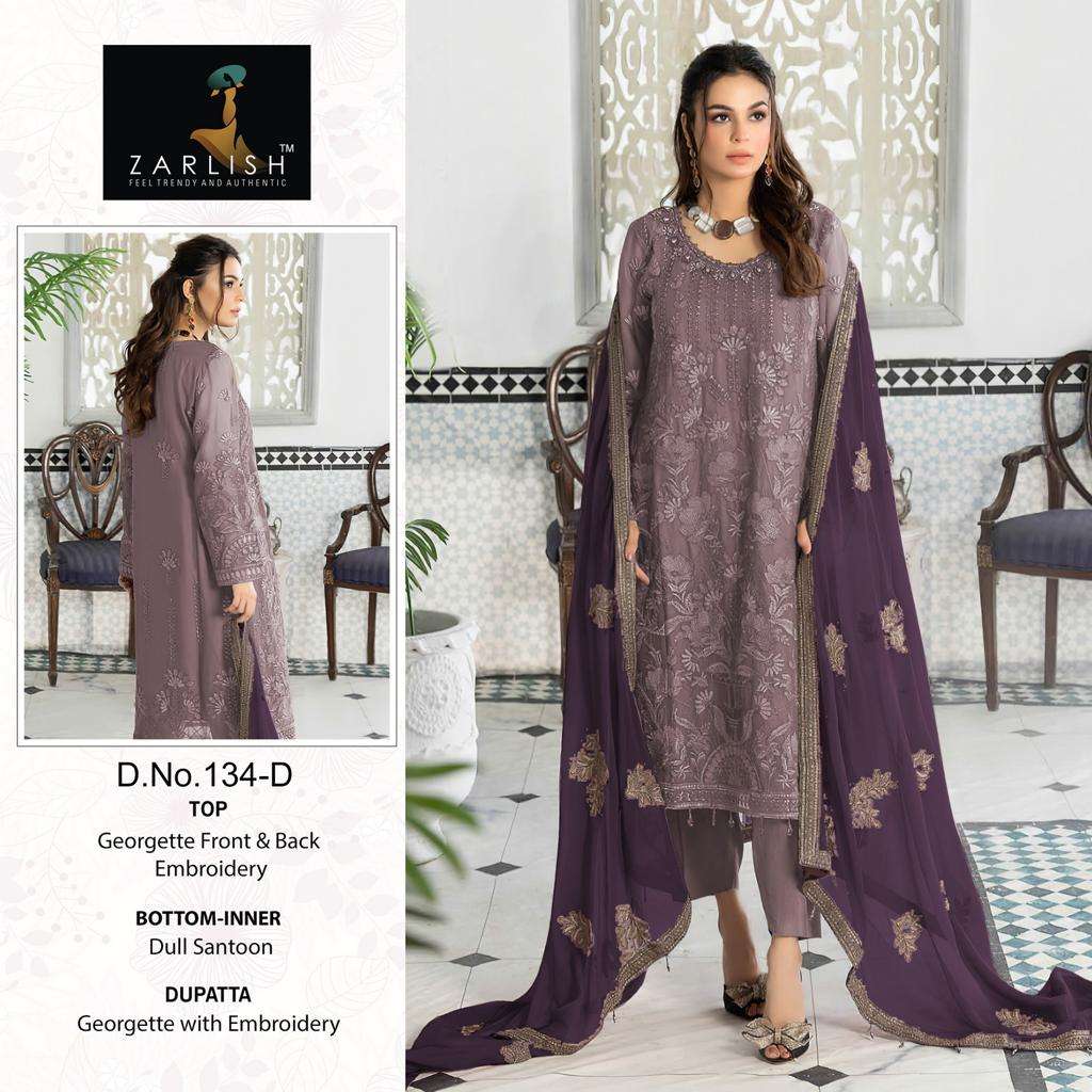 Zarlish Pakistani With And Without Patch Work Suit -Dress Material -Wholesale Catalog