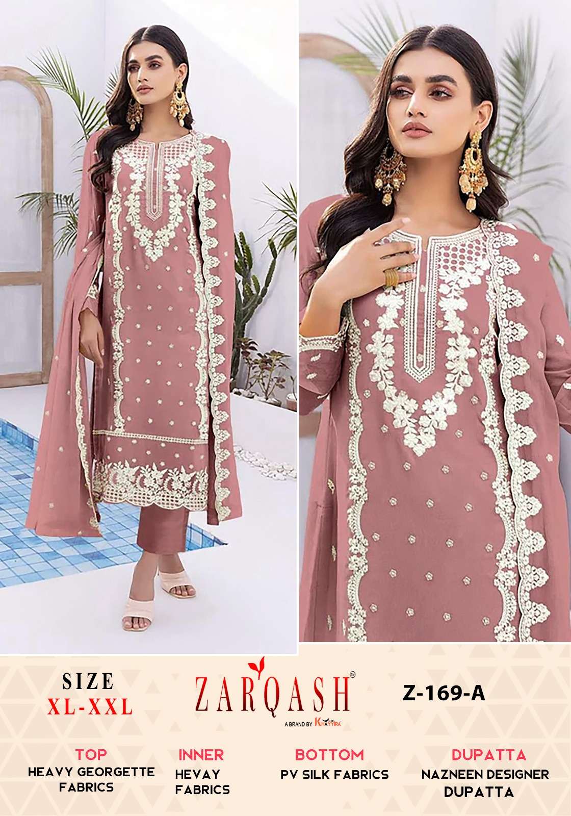 Zarqash Z 169 A And B Salwar Kameez Wholesale catalog