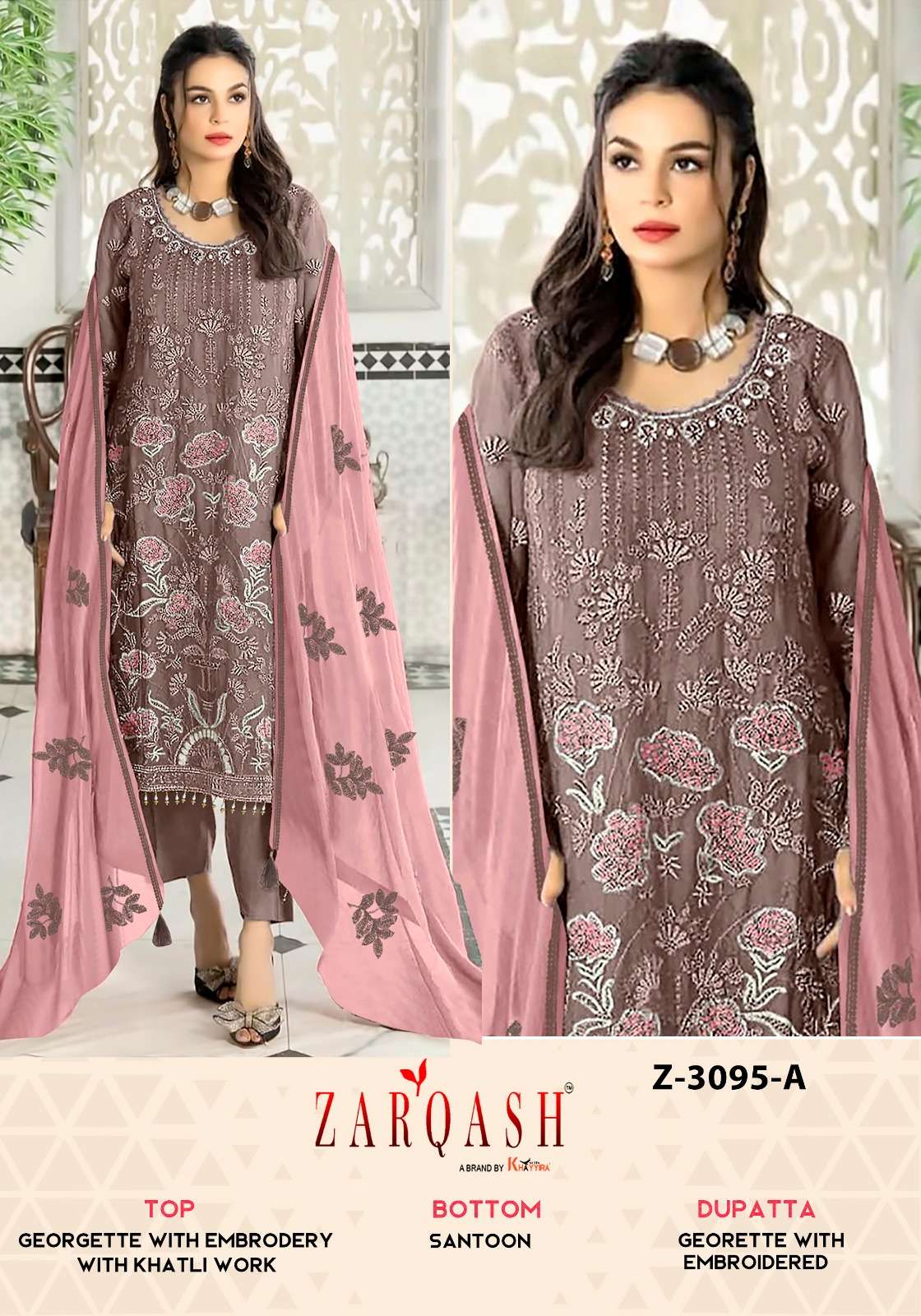 Zarqash Z 3095 Premium Georgette Salwar Kameez Wholesale catalog