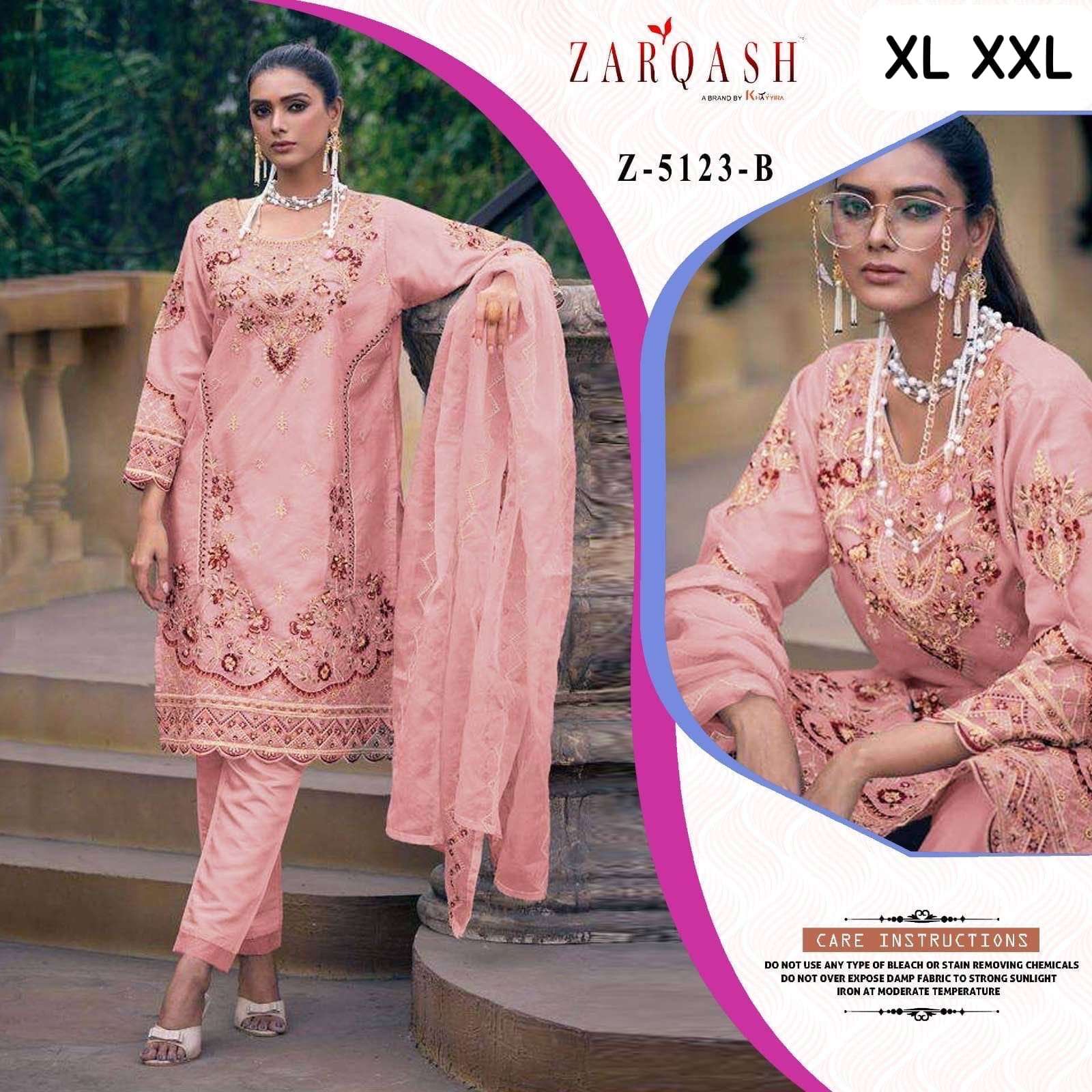 Zarqash Z 5123 A To D Pakistani Suits Wholesale catalog