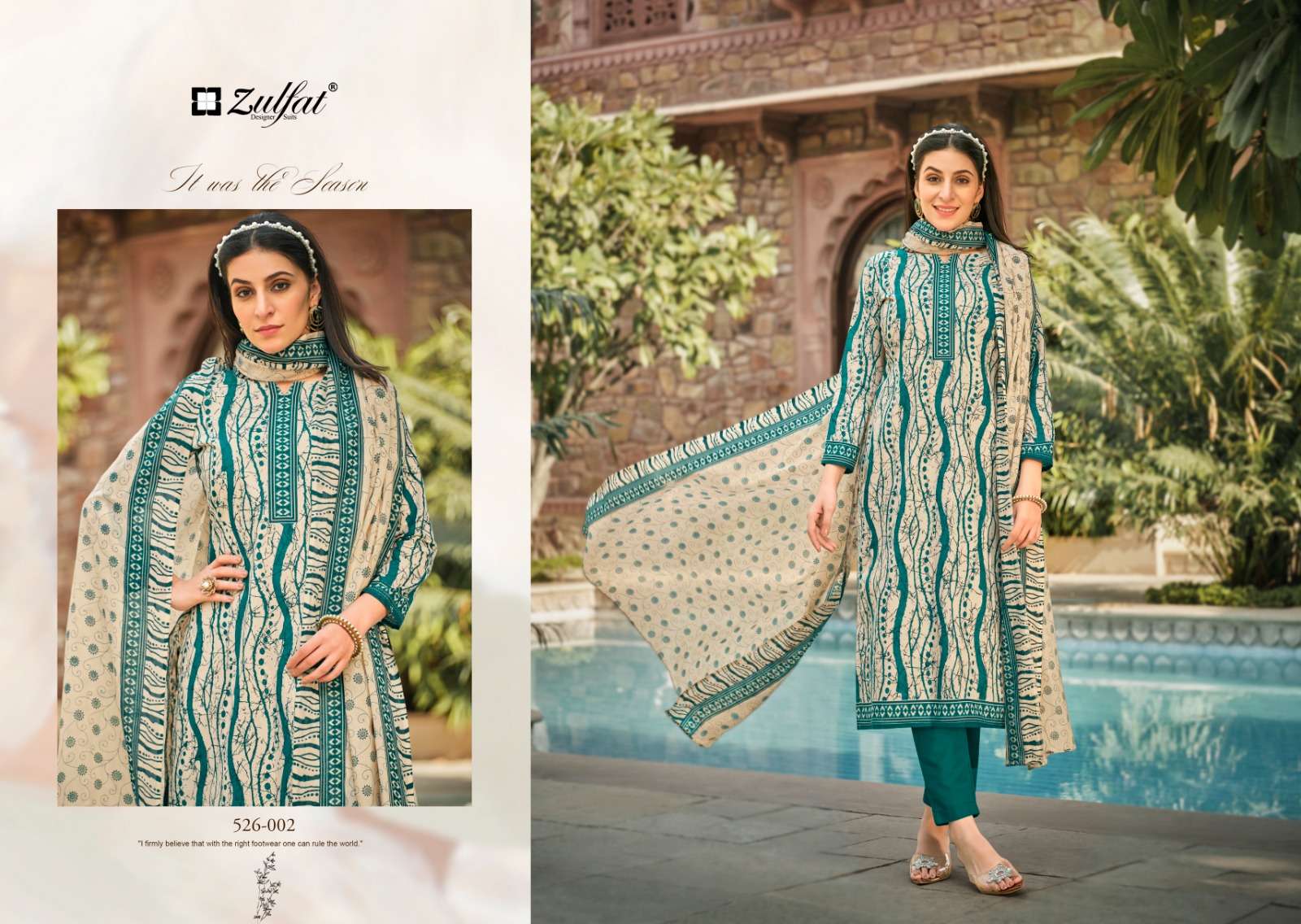 Zulfat Banni Exclusive Designer Dress Material Wholesale catalog