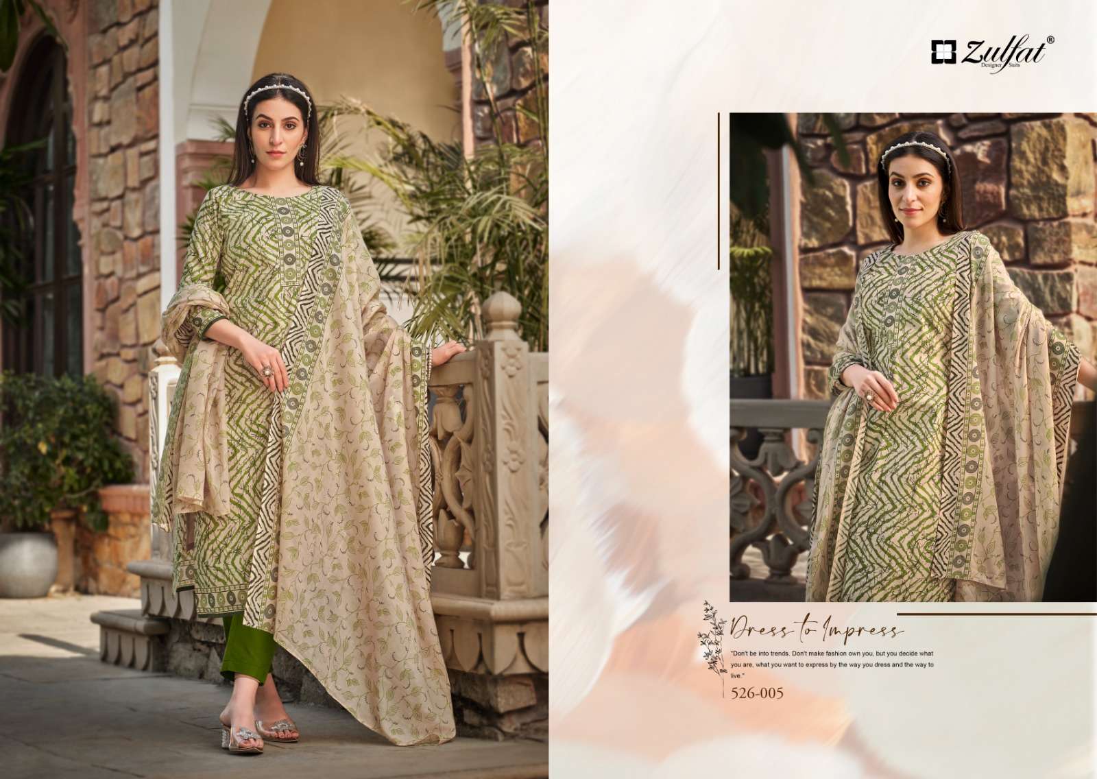 Zulfat Banni Exclusive Designer Dress Material Wholesale catalog