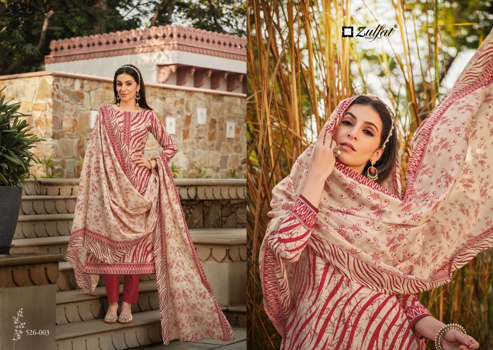 Zulfat Banni Exclusive Designer Dress Material Wholesale catalog