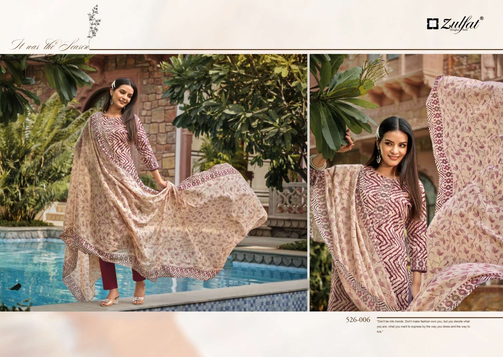 Zulfat Banni Exclusive Designer Dress Material Wholesale catalog