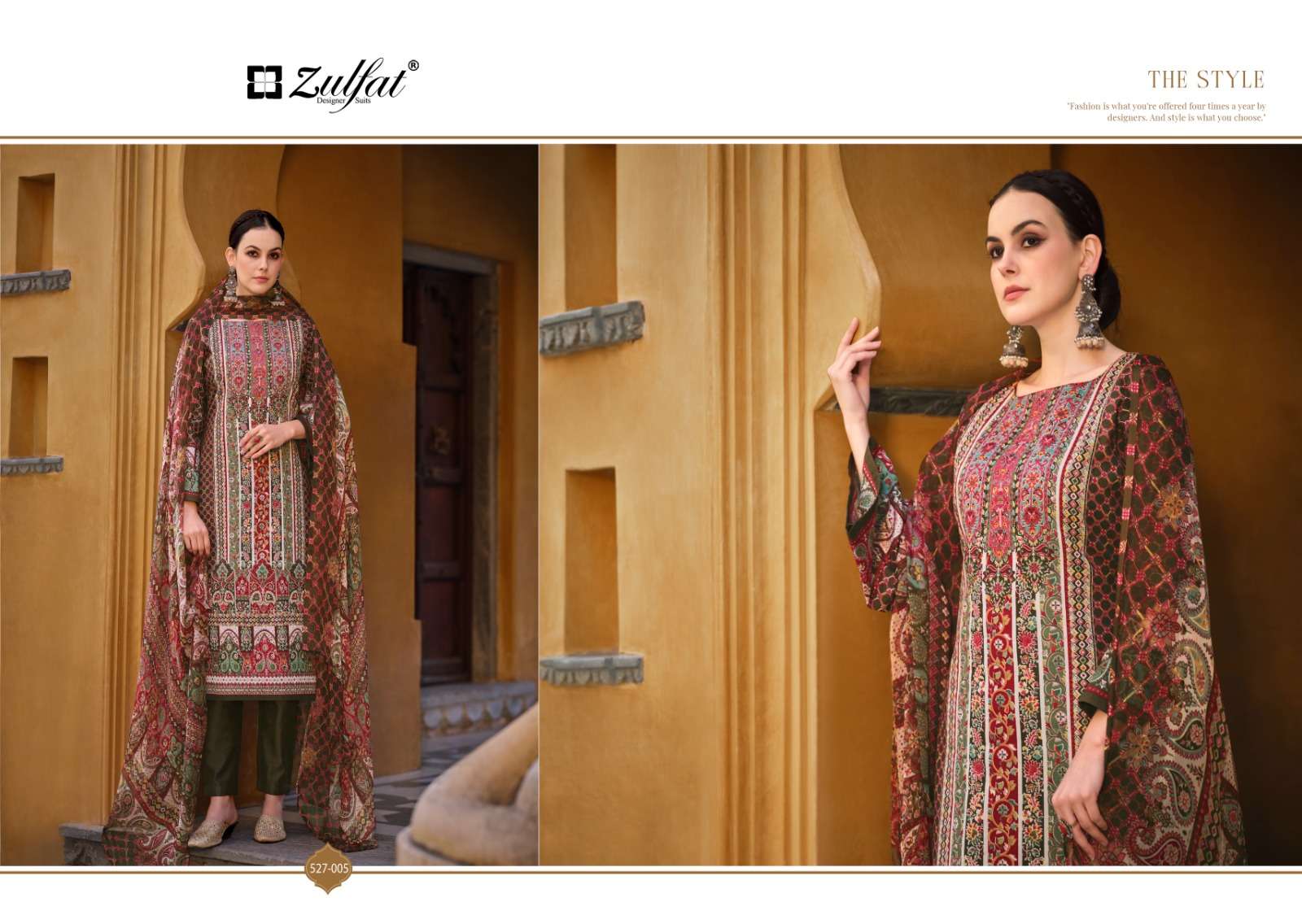 Zulfat Sabira Cotton Designer Dress Material  Wholesale catalog