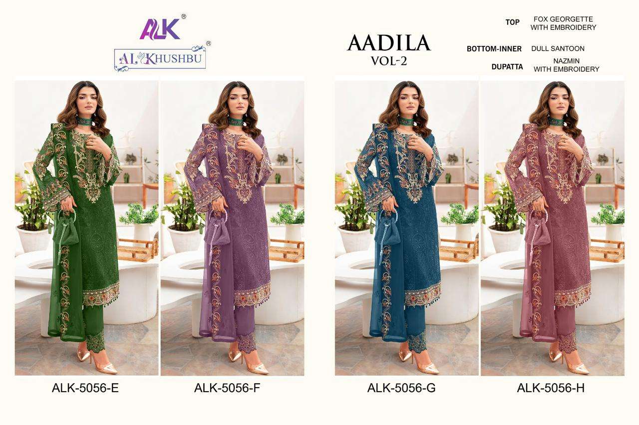 Alk Khushbu Aadila Vol 2 Embroidered Salwar suit Wholesale catalog