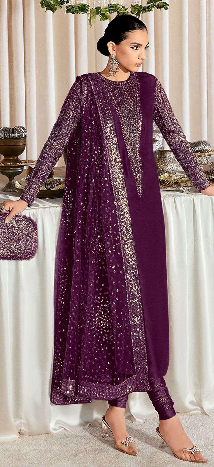 Alk Khushbu Fiza 4084 D To G Georgette Pakistani Suit Wholesale catalog