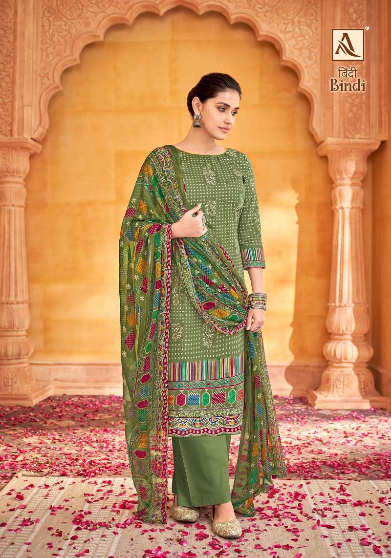 Alok Bindi Digital Printed Dress Material Wholesale catalog