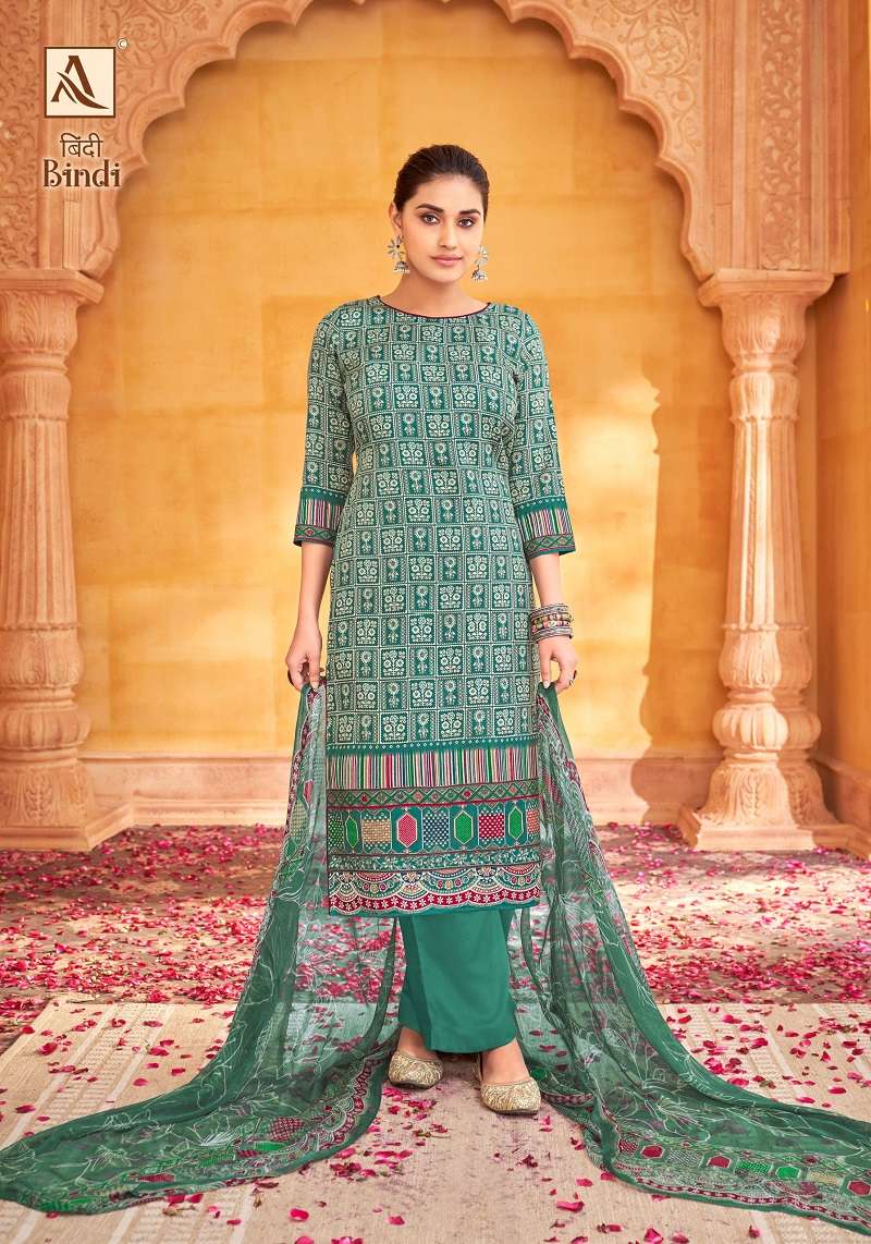 Alok Bindi Digital Printed Dress Material Wholesale catalog