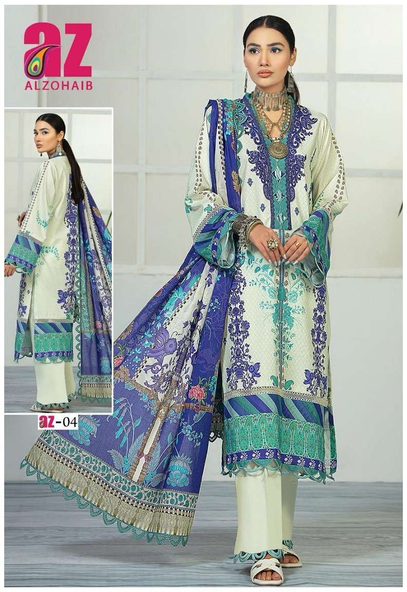 Alzohaib Zoohra Vol 1 Dress Material Wholesale catalog