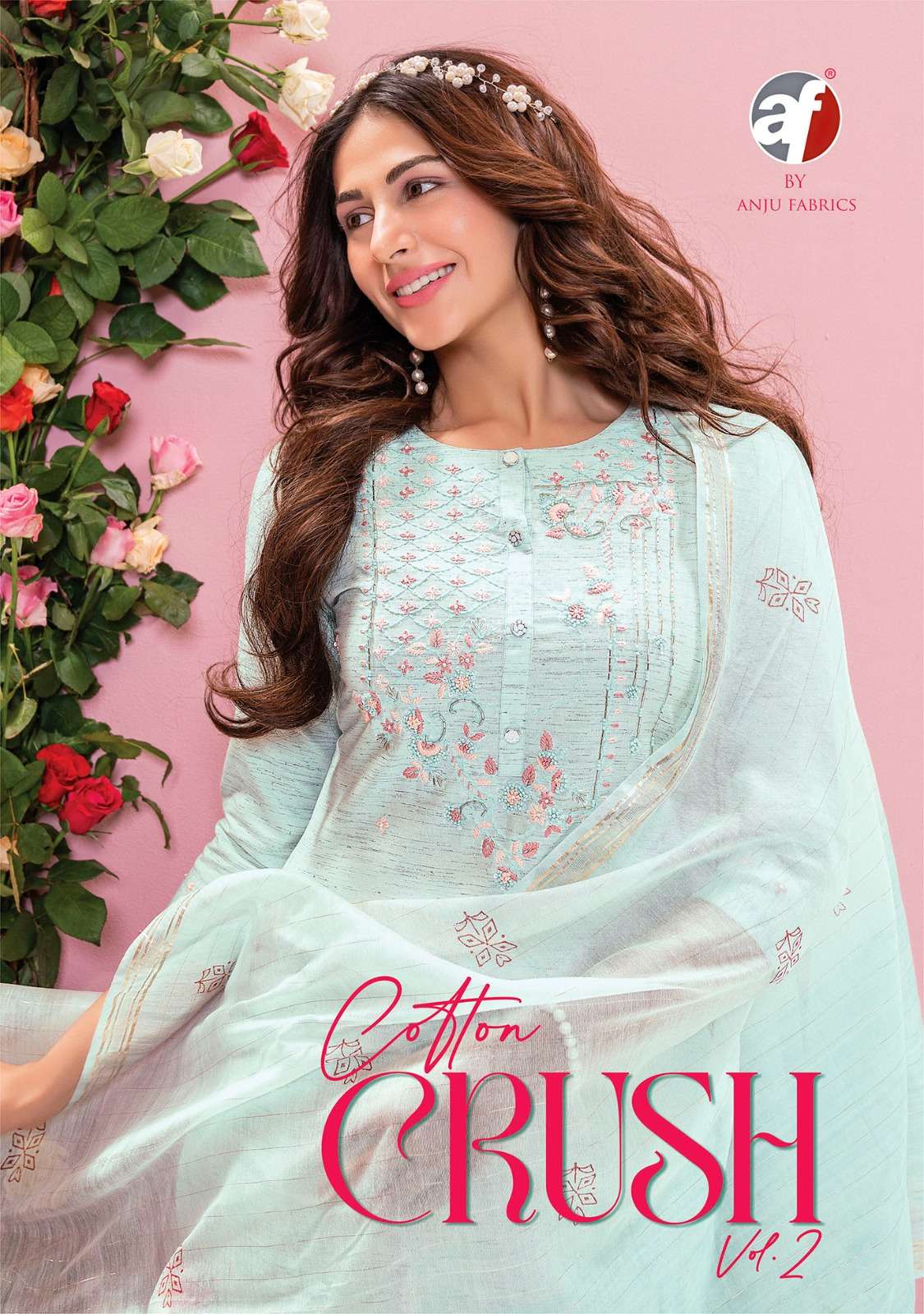 Anju Fabrics Cotton Crush vol -2 Kurti Wholesale catalog