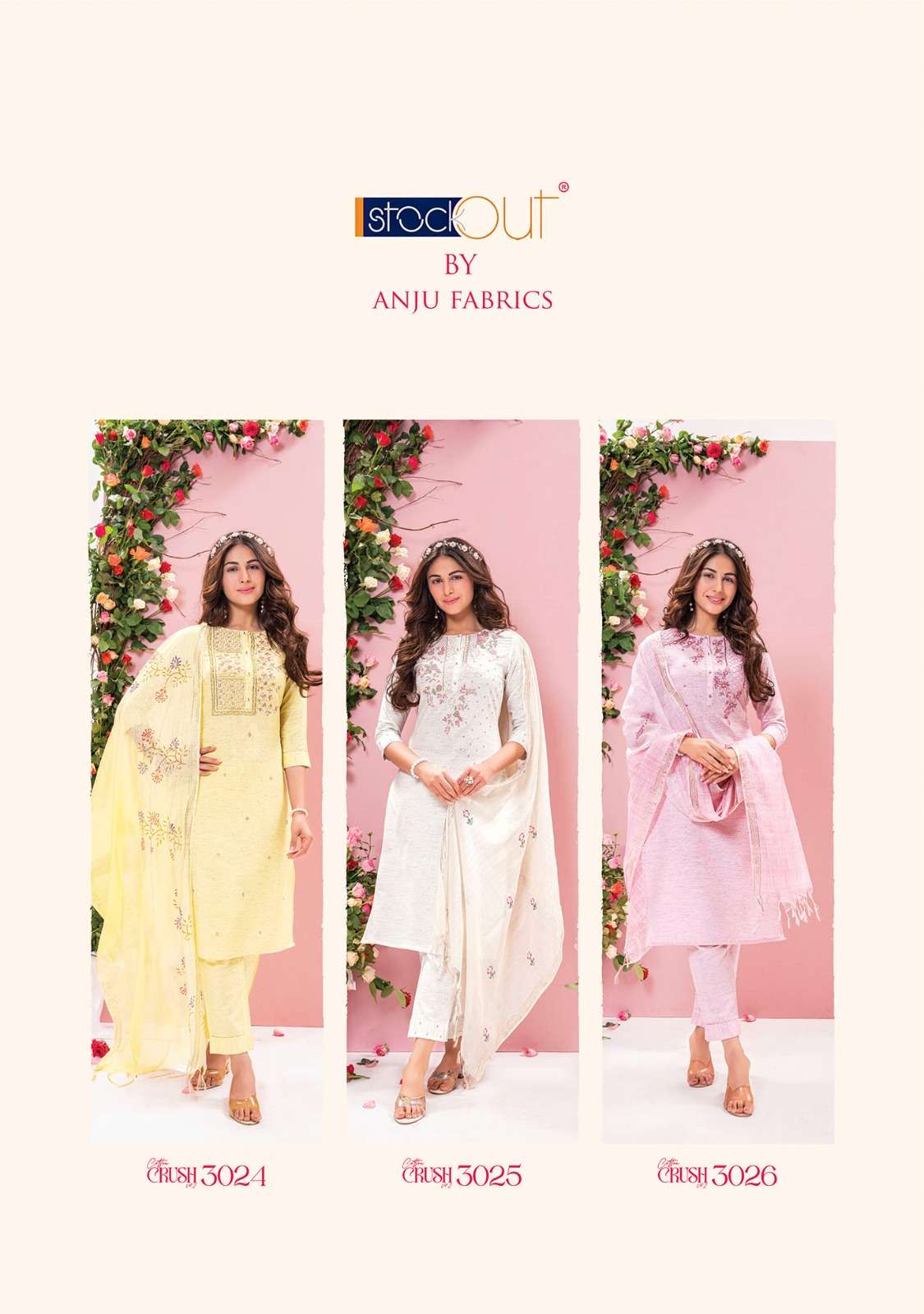 Anju Fabrics Cotton Crush vol -2 Kurti Wholesale catalog