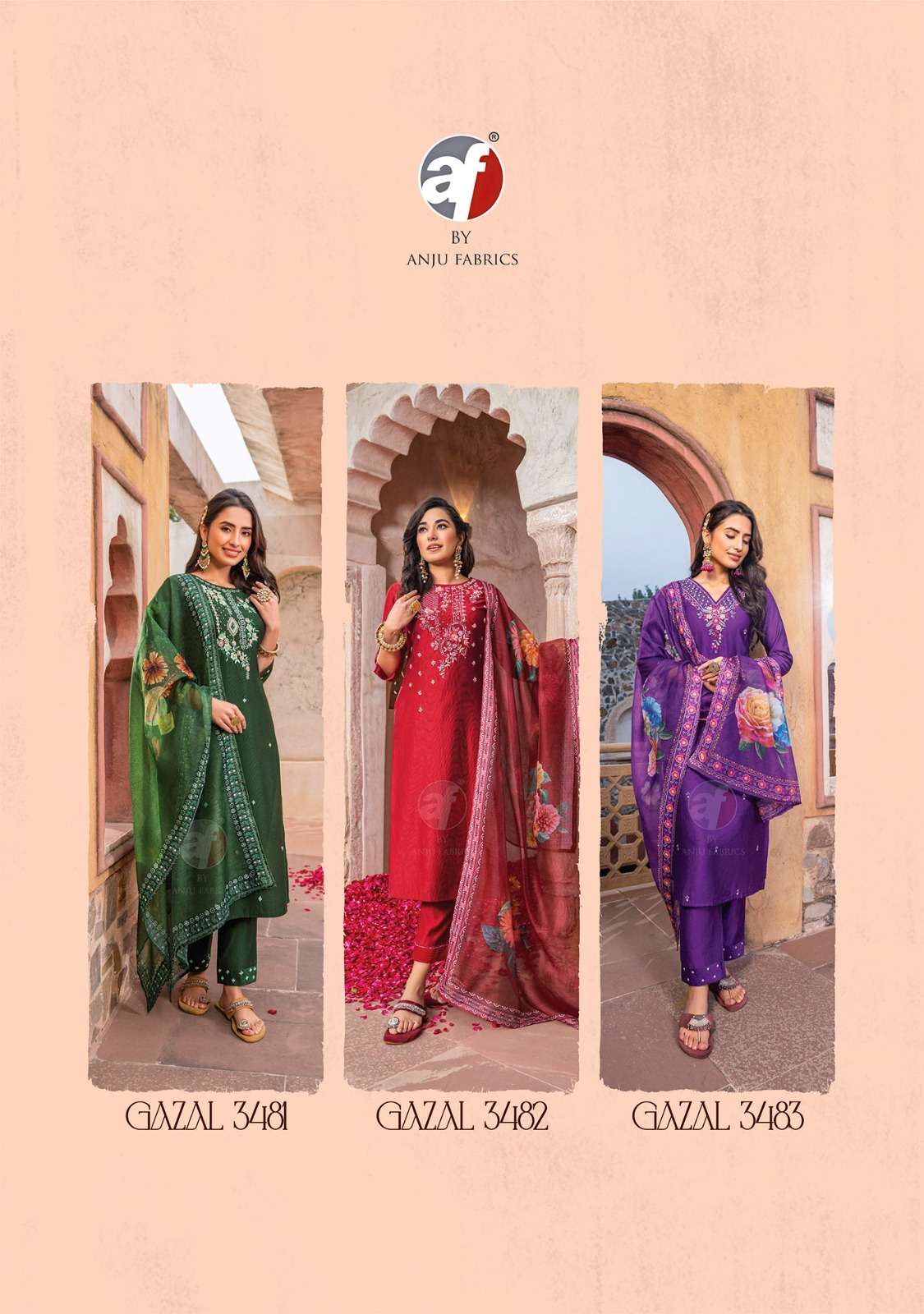 Anju Fabrics Gazal vol -4 Kurti Wholesale catalog