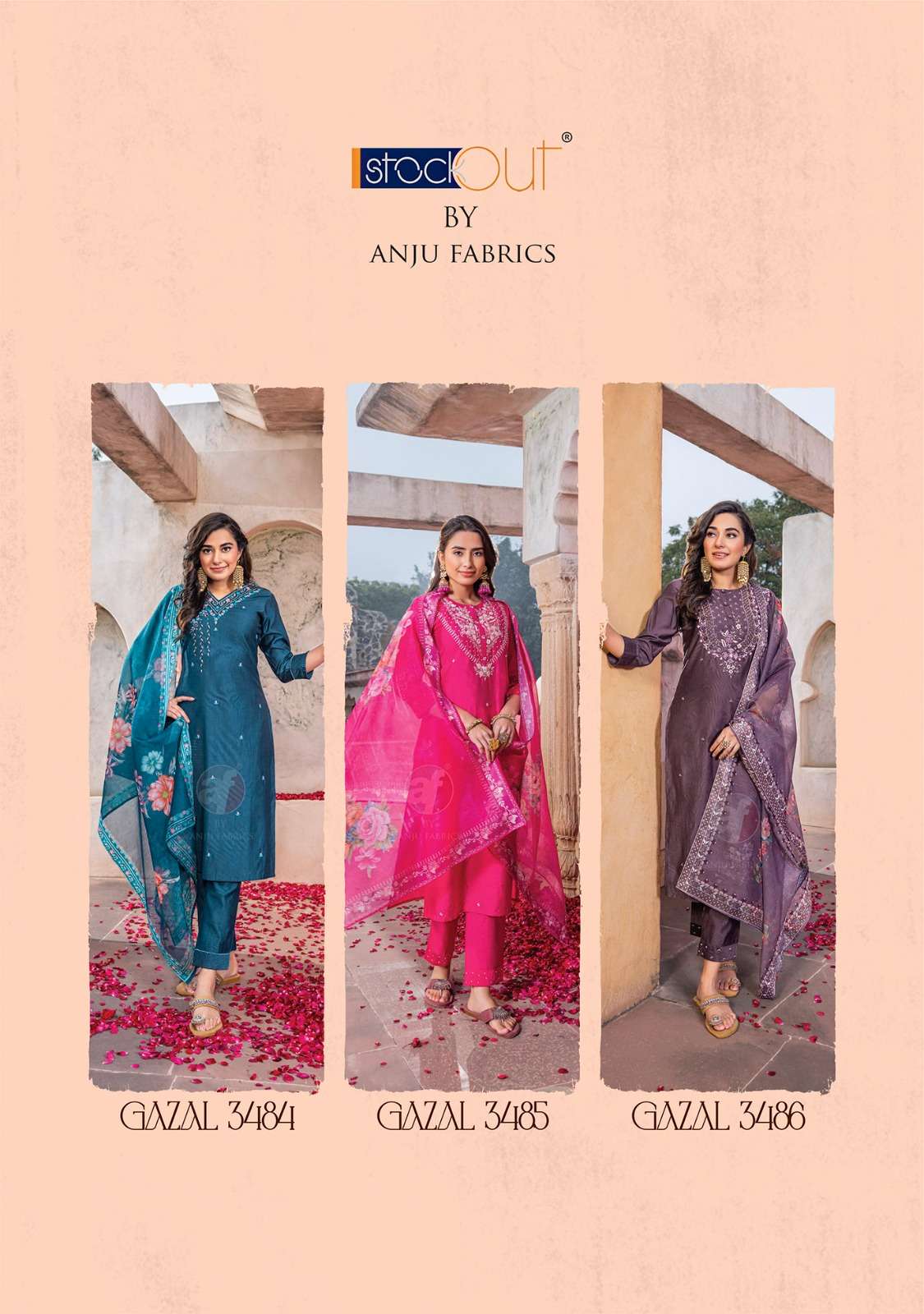 Anju Fabrics Gazal vol -4 Kurti Wholesale catalog