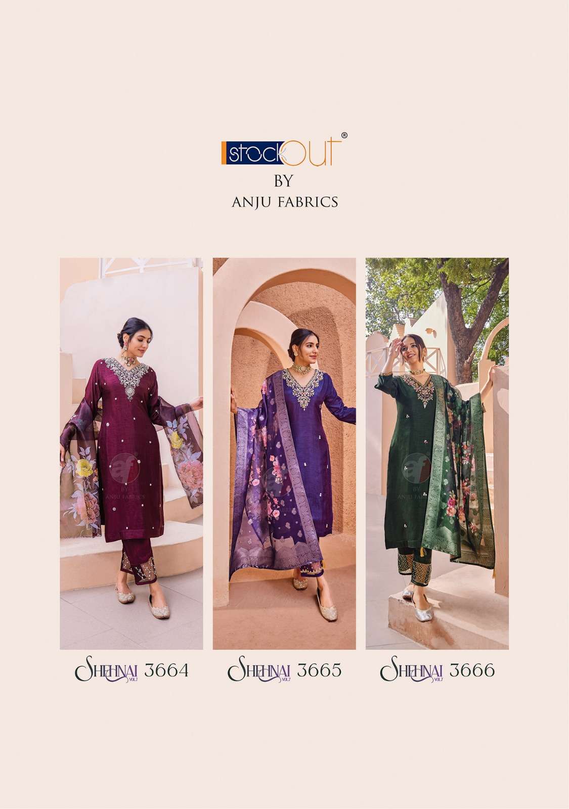Anju Fabrics Shehnai vol -7 Kurti Wholesale catalog