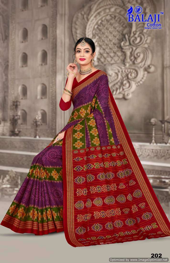 Balaji Queen Masleen Vol-2 – Cotton Sarees - Wholesale Catalog