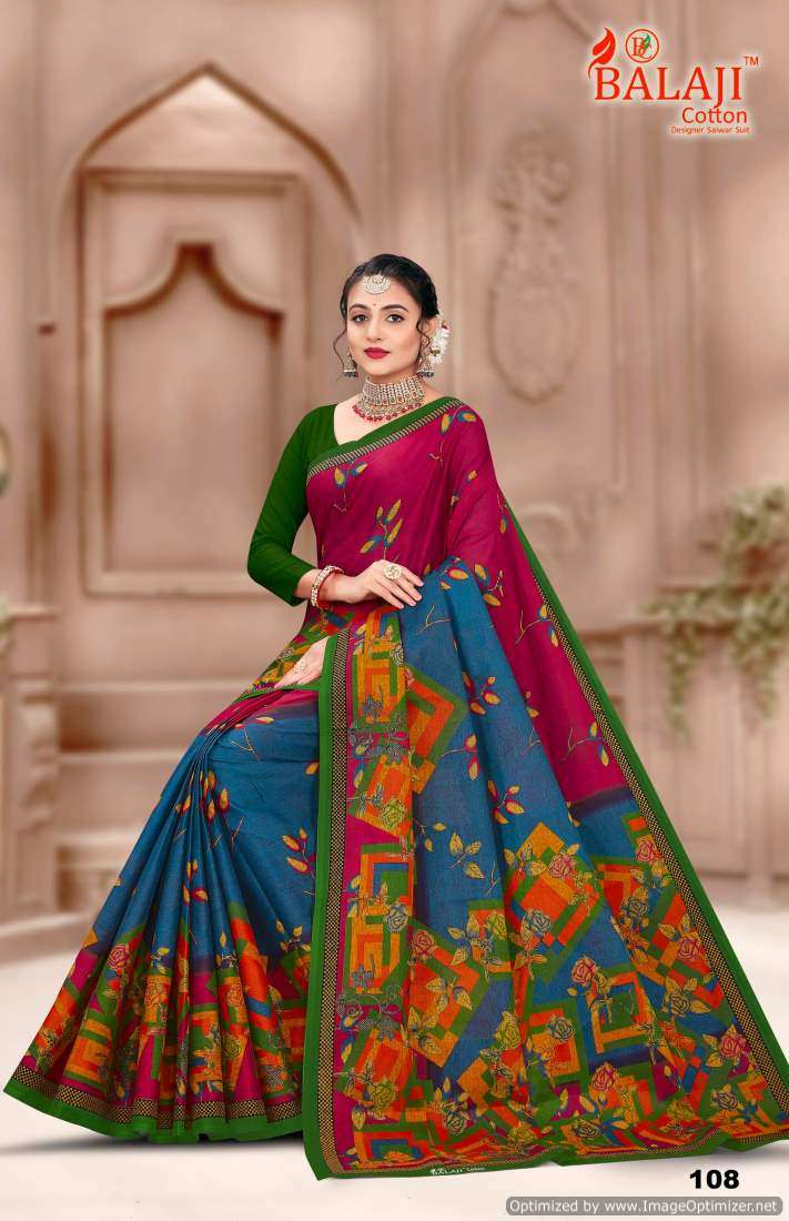 Balaji Rich Masleen vol-1 – Cotton Sarees - Wholesale Catalog