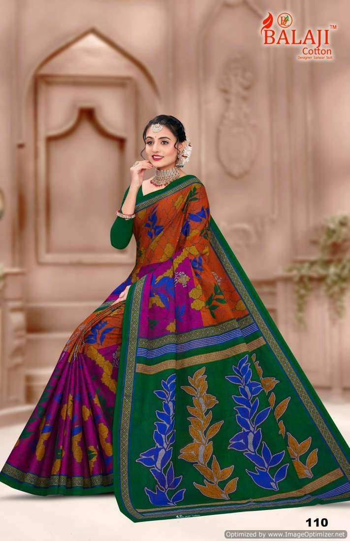 Balaji Rich Masleen vol-1 – Cotton Sarees - Wholesale Catalog