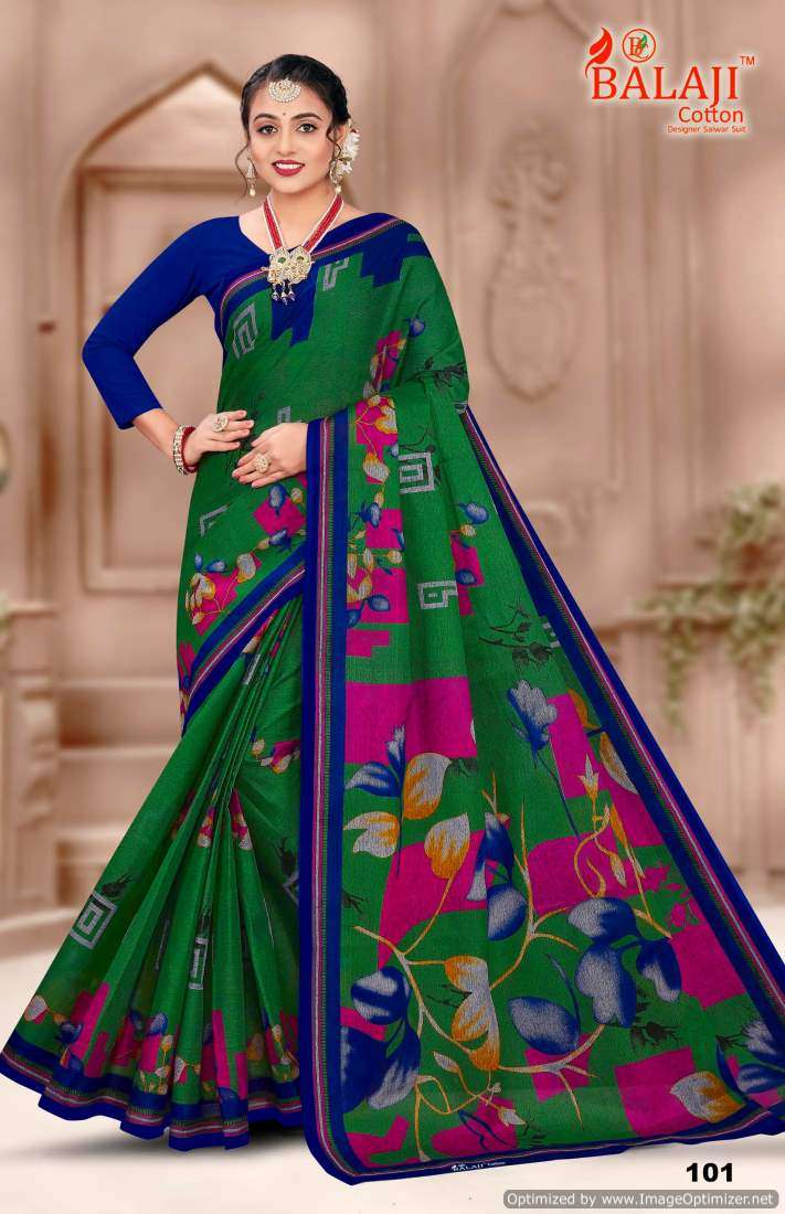 Balaji Rich Masleen vol-1 – Cotton Sarees - Wholesale Catalog