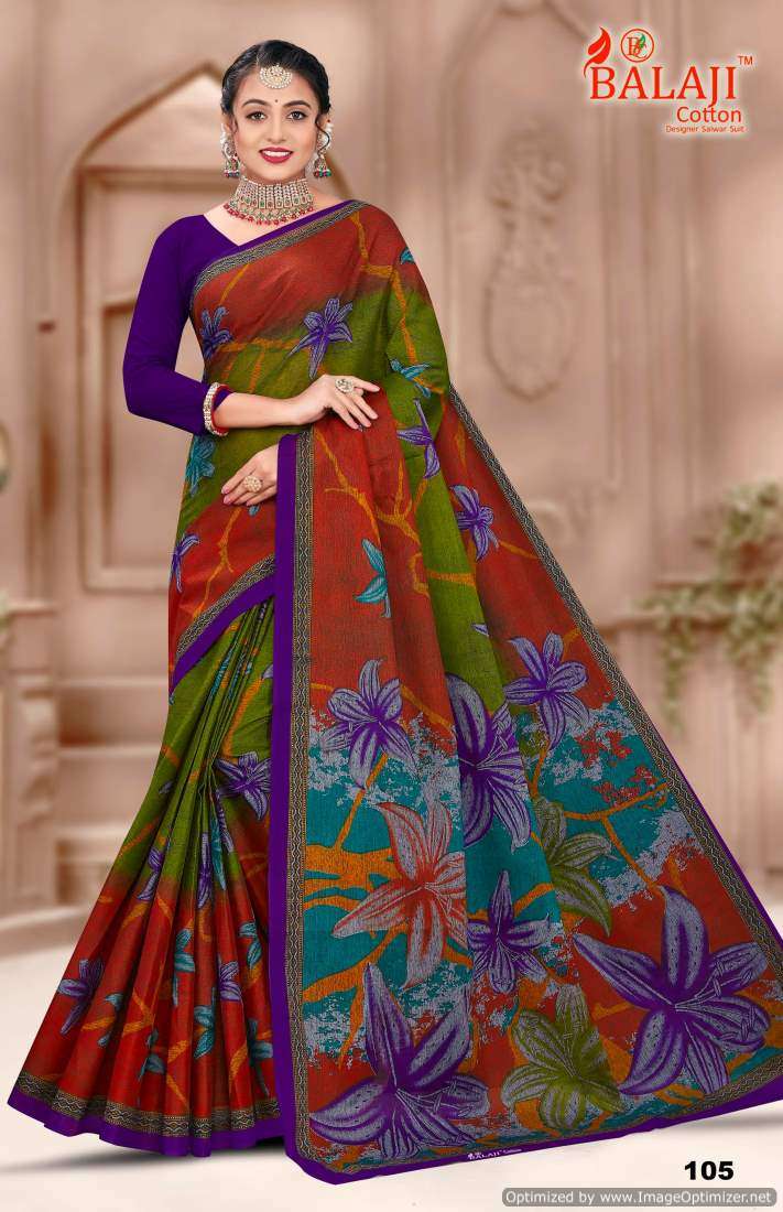 Balaji Rich Masleen vol-1 – Cotton Sarees - Wholesale Catalog