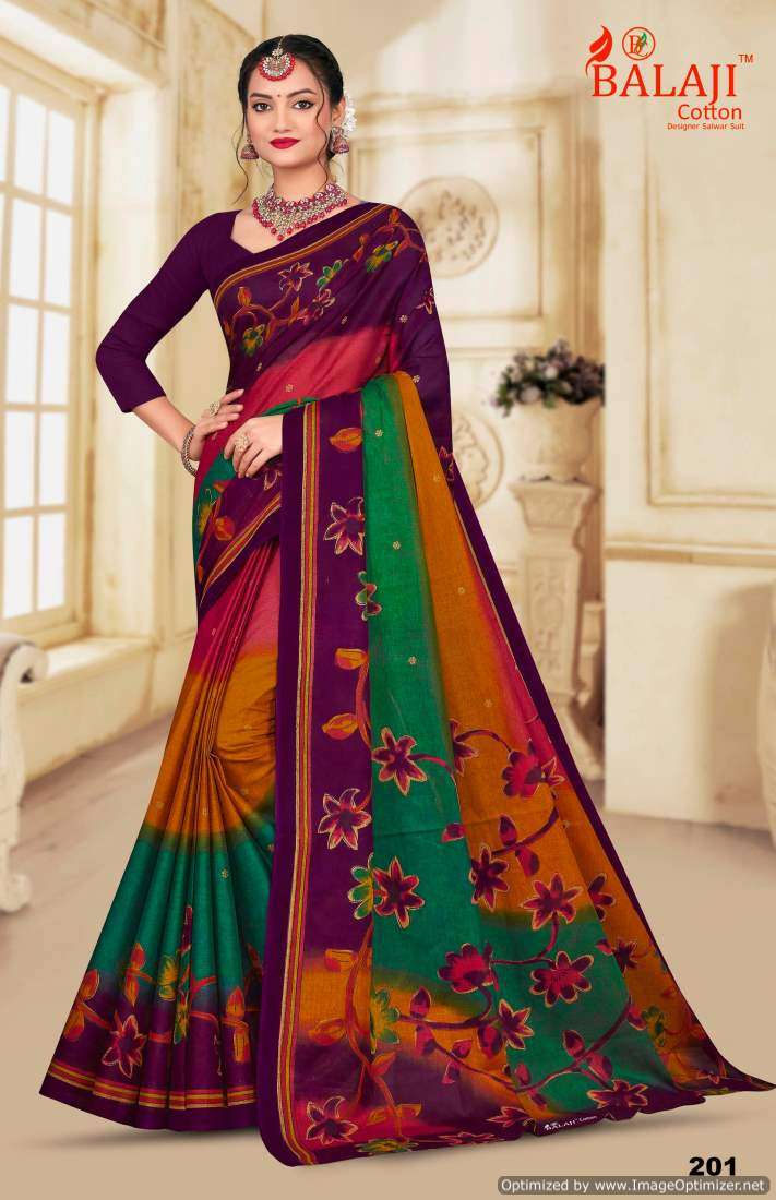 Balaji South Masleen Vol-2 – Cotton Sarees - Wholesale Catalog