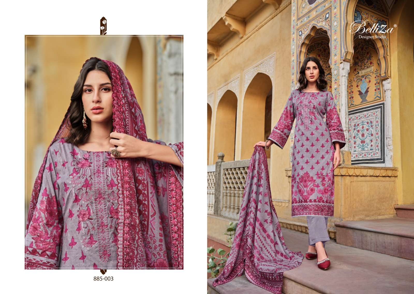 Belliza Guzarish Vol 4 Cotton Printed Dress Material Wholesale catalog