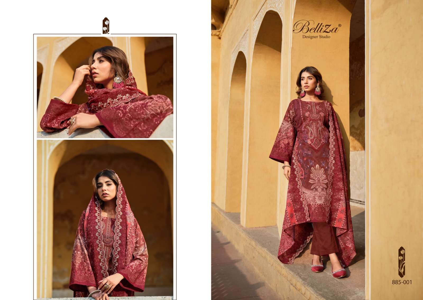 Belliza Guzarish Vol 4 Cotton Printed Dress Material Wholesale catalog