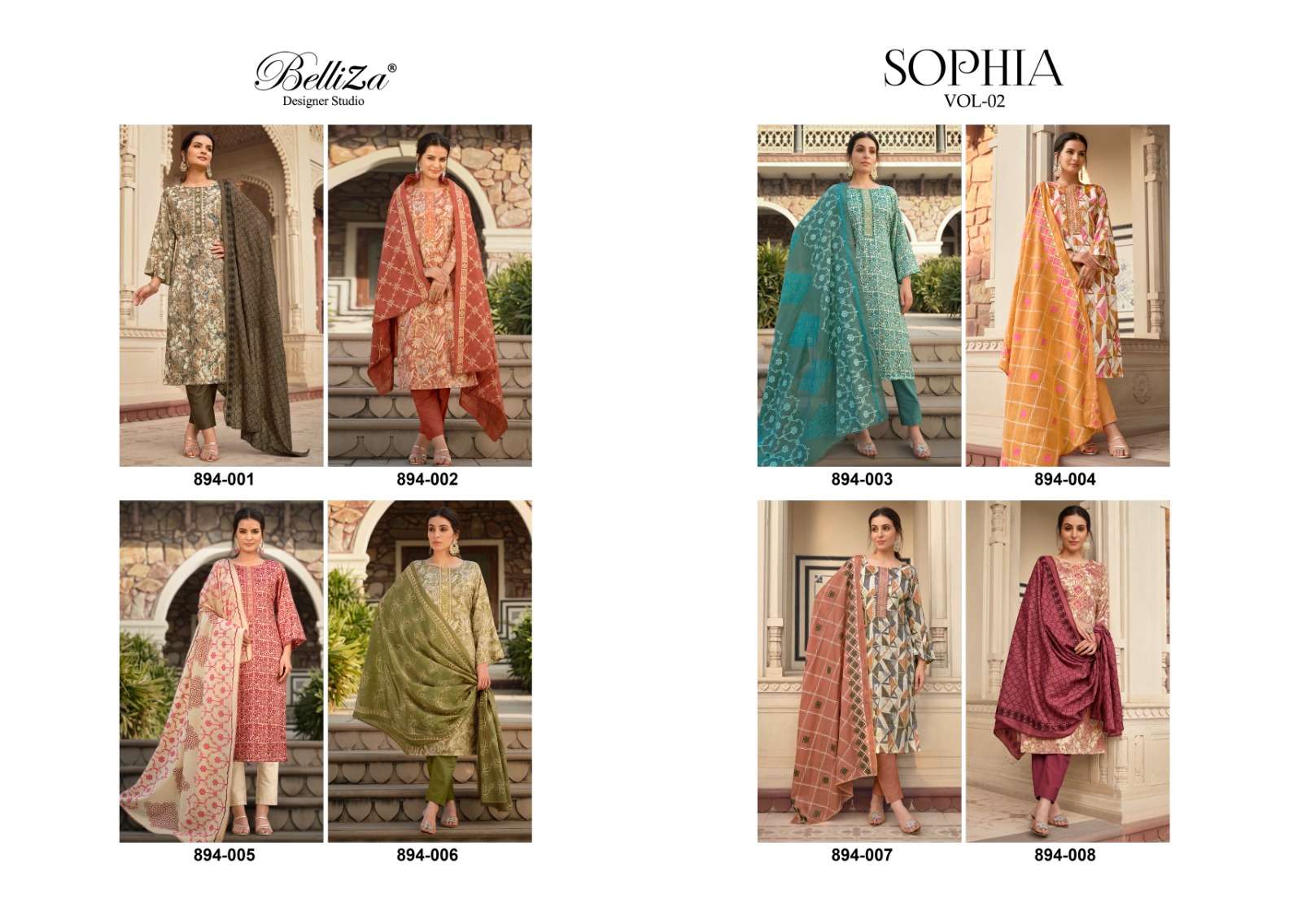 Belliza Sophia Vol 2 Cotton Digital Printed Dress Material Wholesale catalog