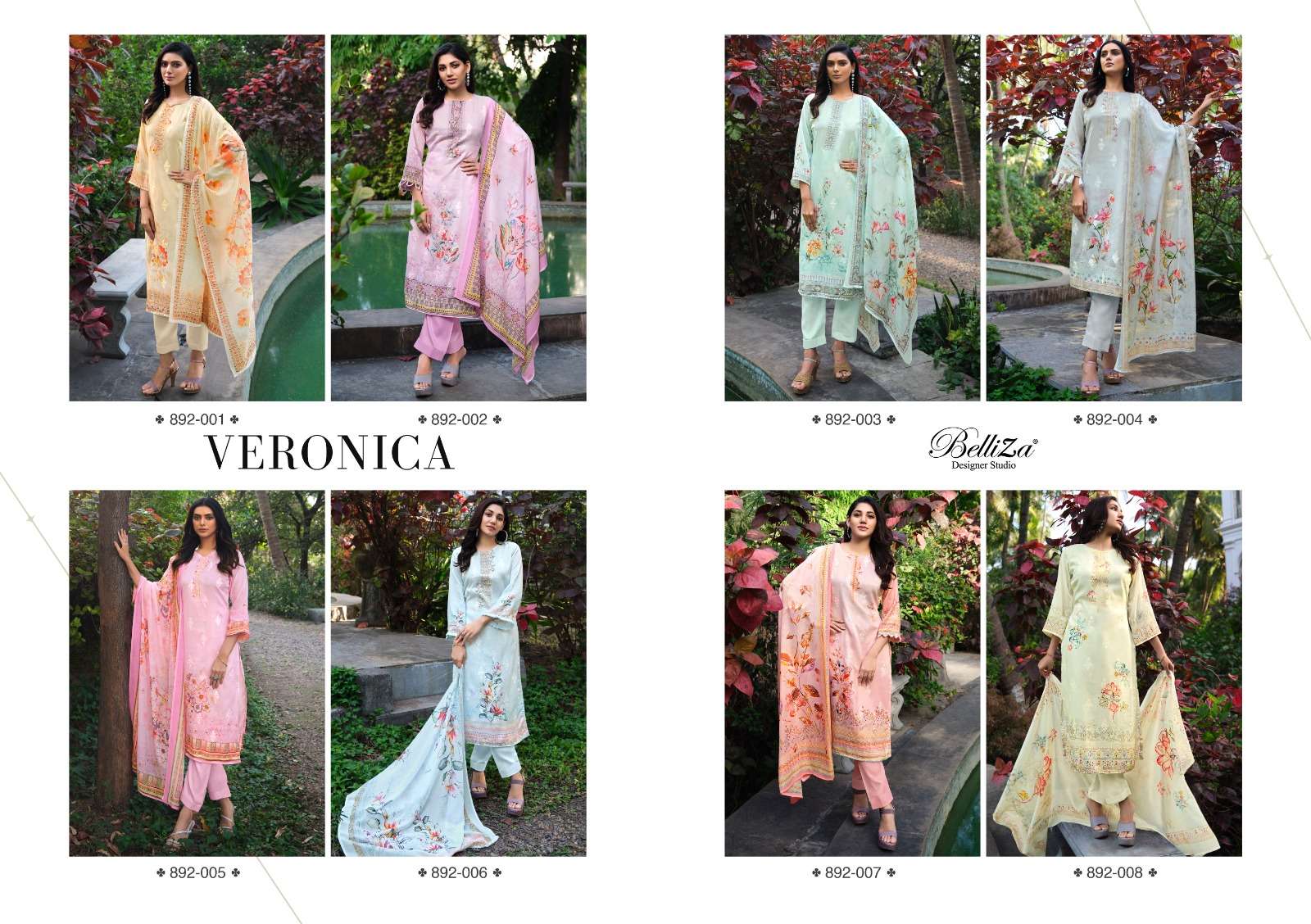 Belliza Veronica Jam Cotton Digital Dress Material Wholesale catalog