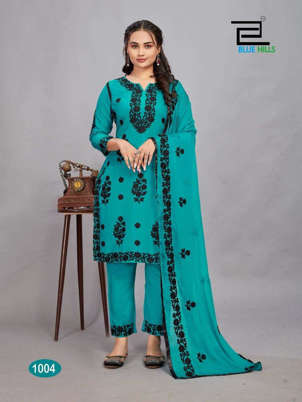 Blue Hills BLACK BUNNY Kurti Wholesale catalog