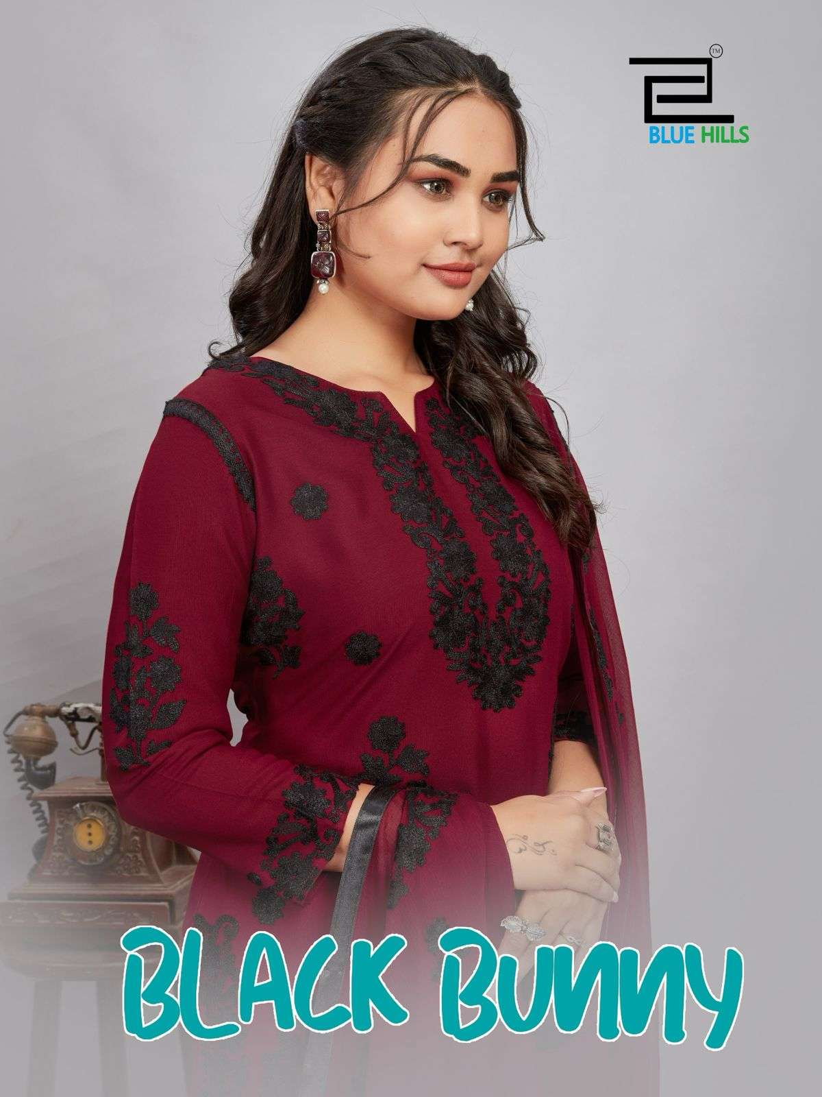 Blue Hills BLACK BUNNY Kurti Wholesale catalog