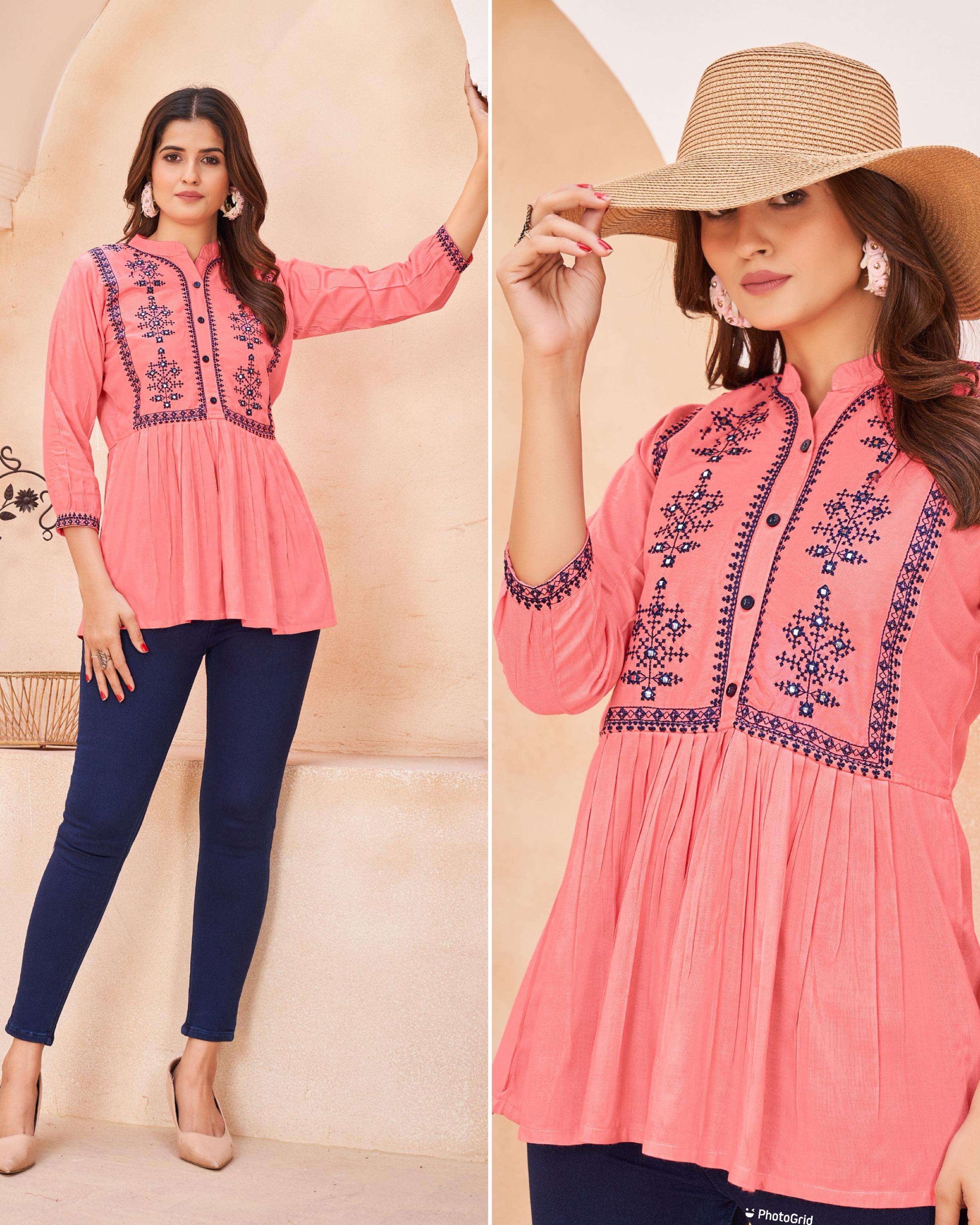 Bubbly Heavy Rayon Kurti Wholesale catalog