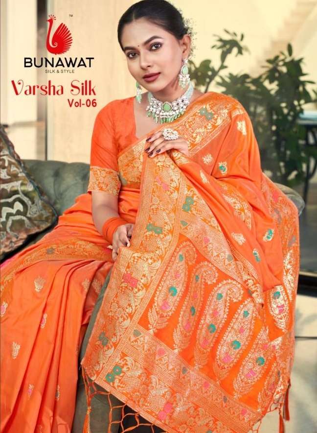 BUNAWAT VARSHA SILK VOL-06 Saree Wholesale catalog