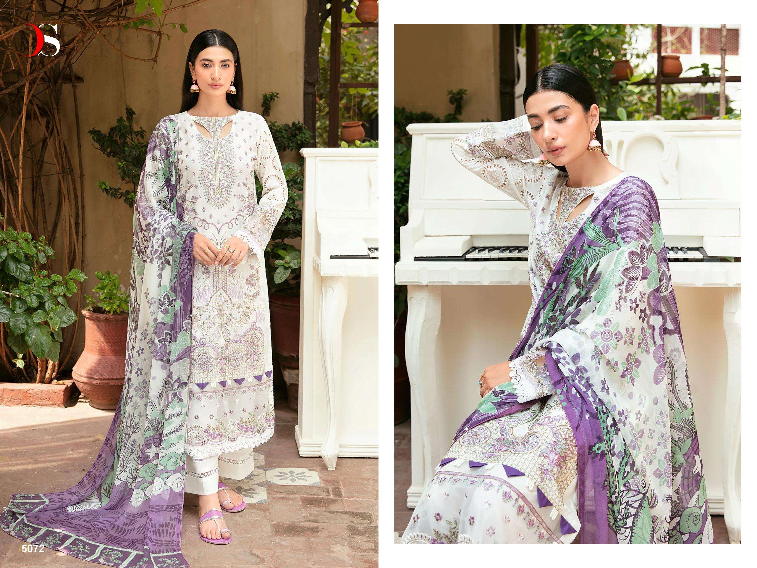 Deepsy Cheveron 12 Cotton Dupatta Salwar Suits Wholesale catalog