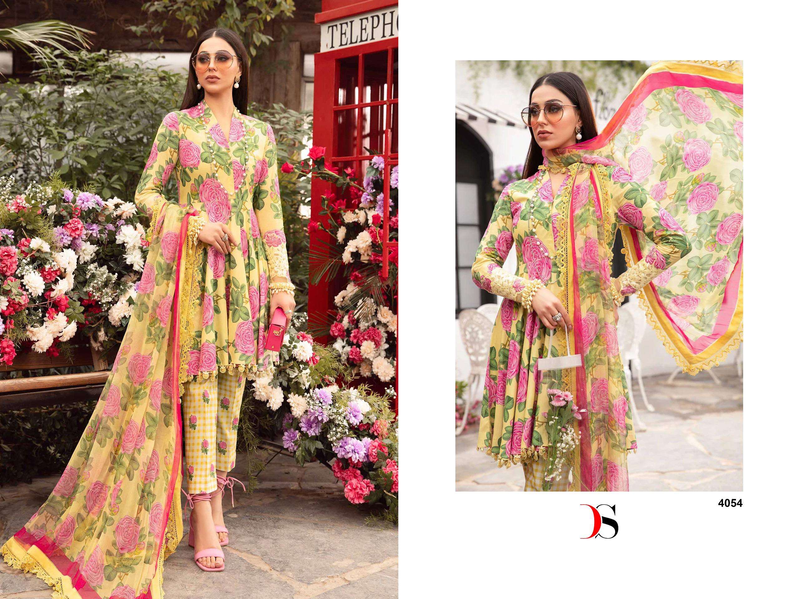 Deepsy Maria B MPrints 24 Cotton Dupatta Pakistani Suit Wholesale catalog