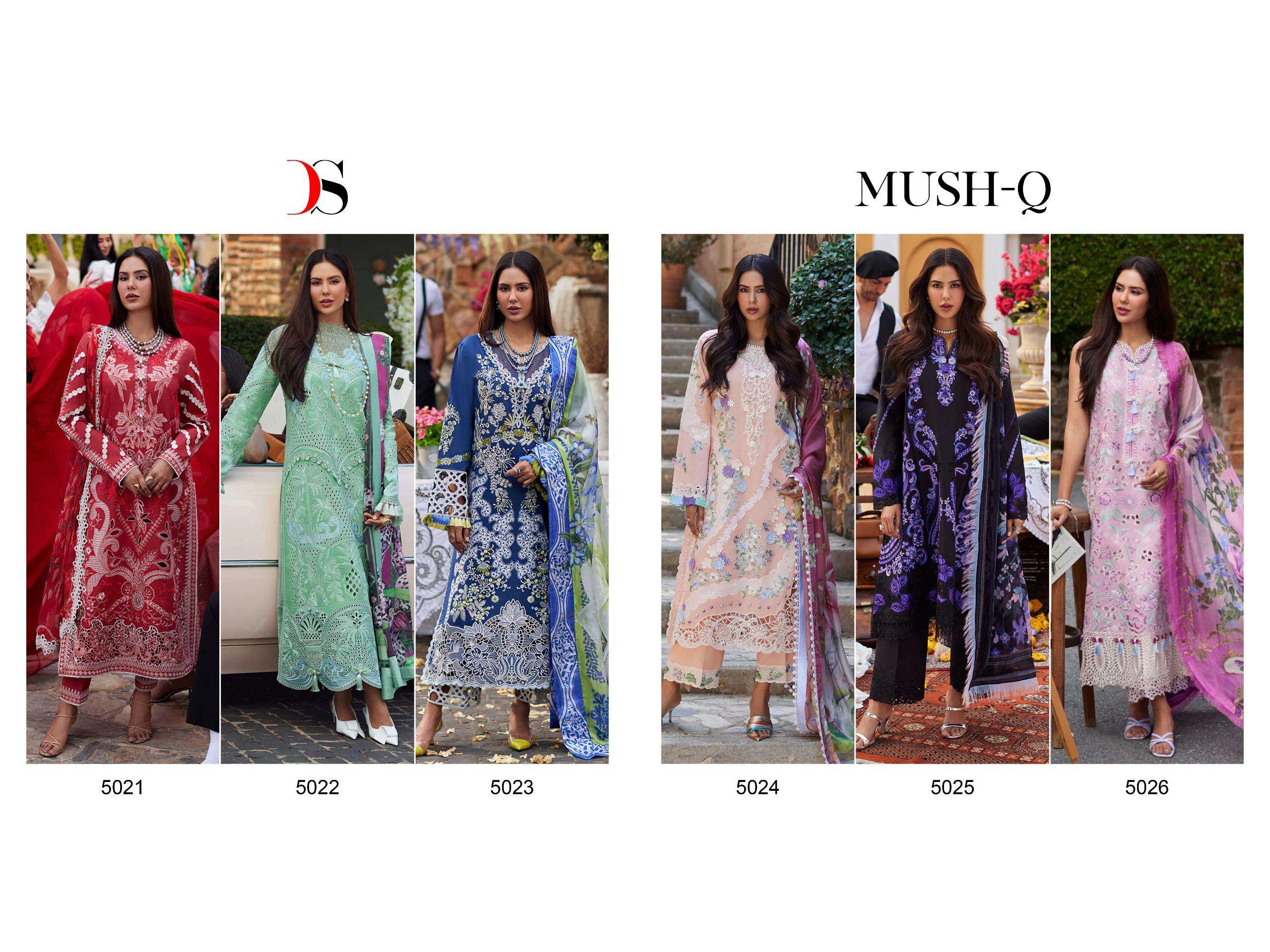 Deepsy Mush Q Heavy Embroidery Pakistani Suit Wholesale catalog